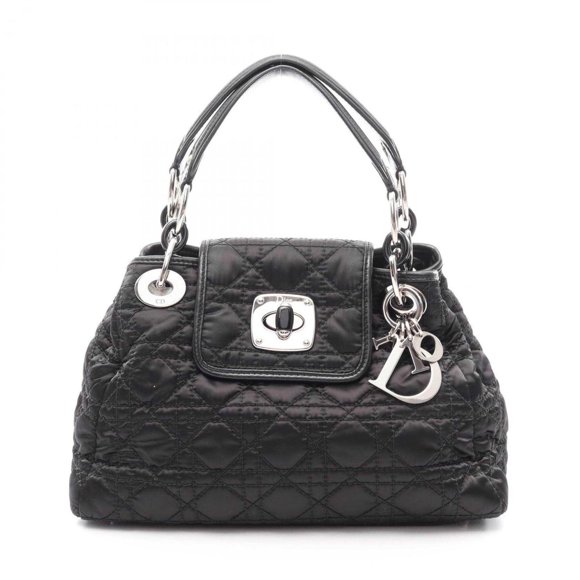 Christian Dior Black Nylon Leather Handbag (Pre-Owned)