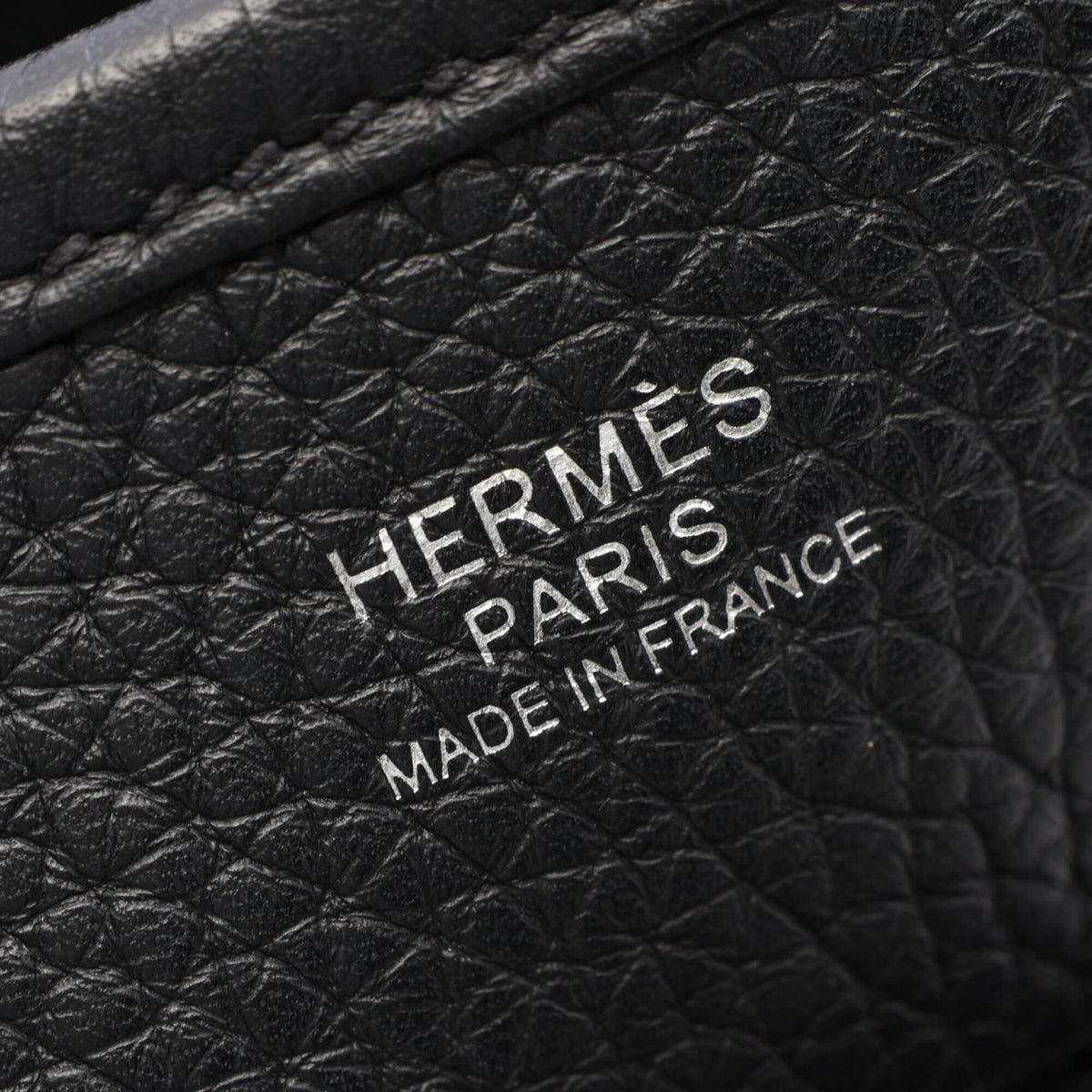 Hermes Black Taurillon Clemence Leather Handbag Shoulder Bag (Pre-Owned)