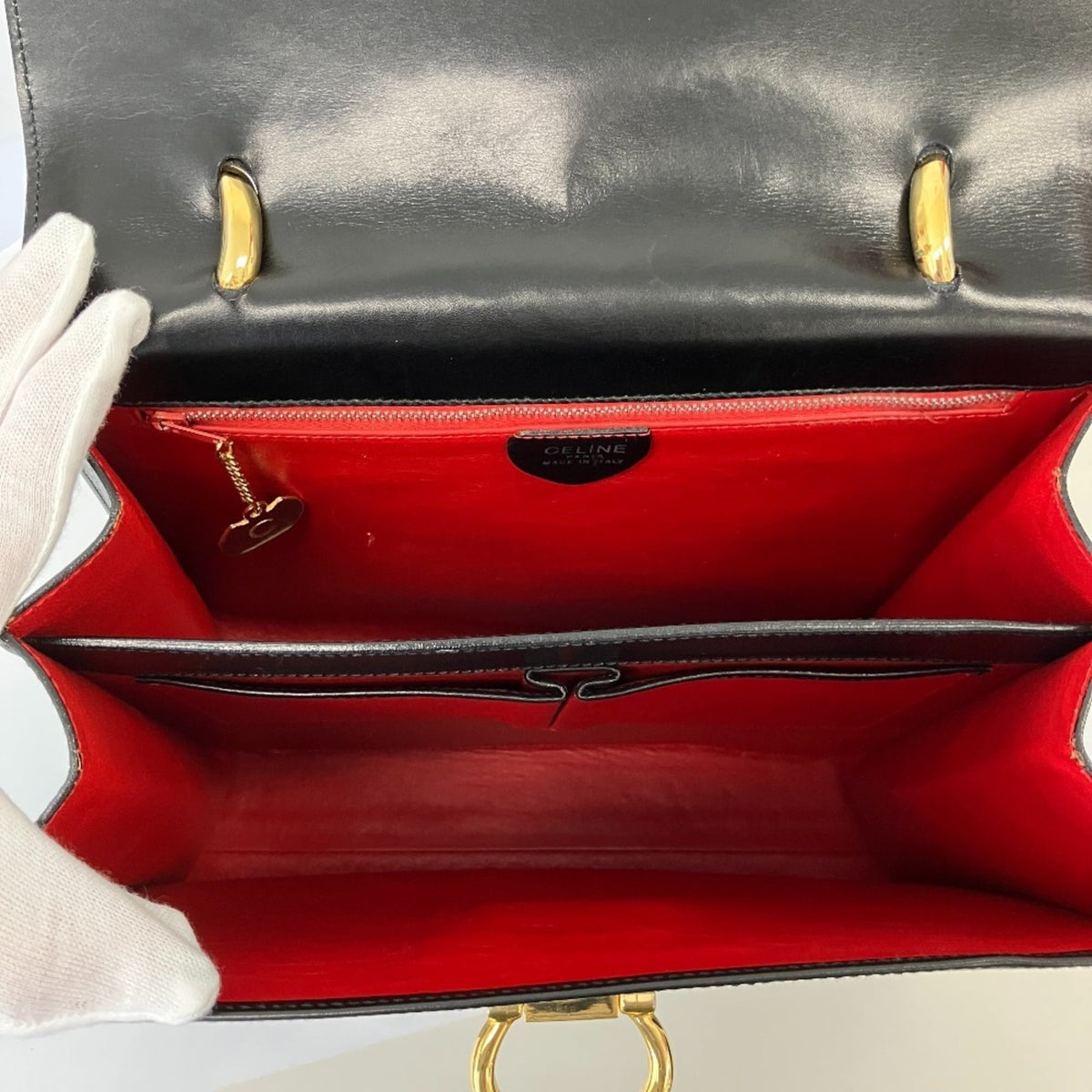Celine Black Leather Handbag (Pre-Owned)
