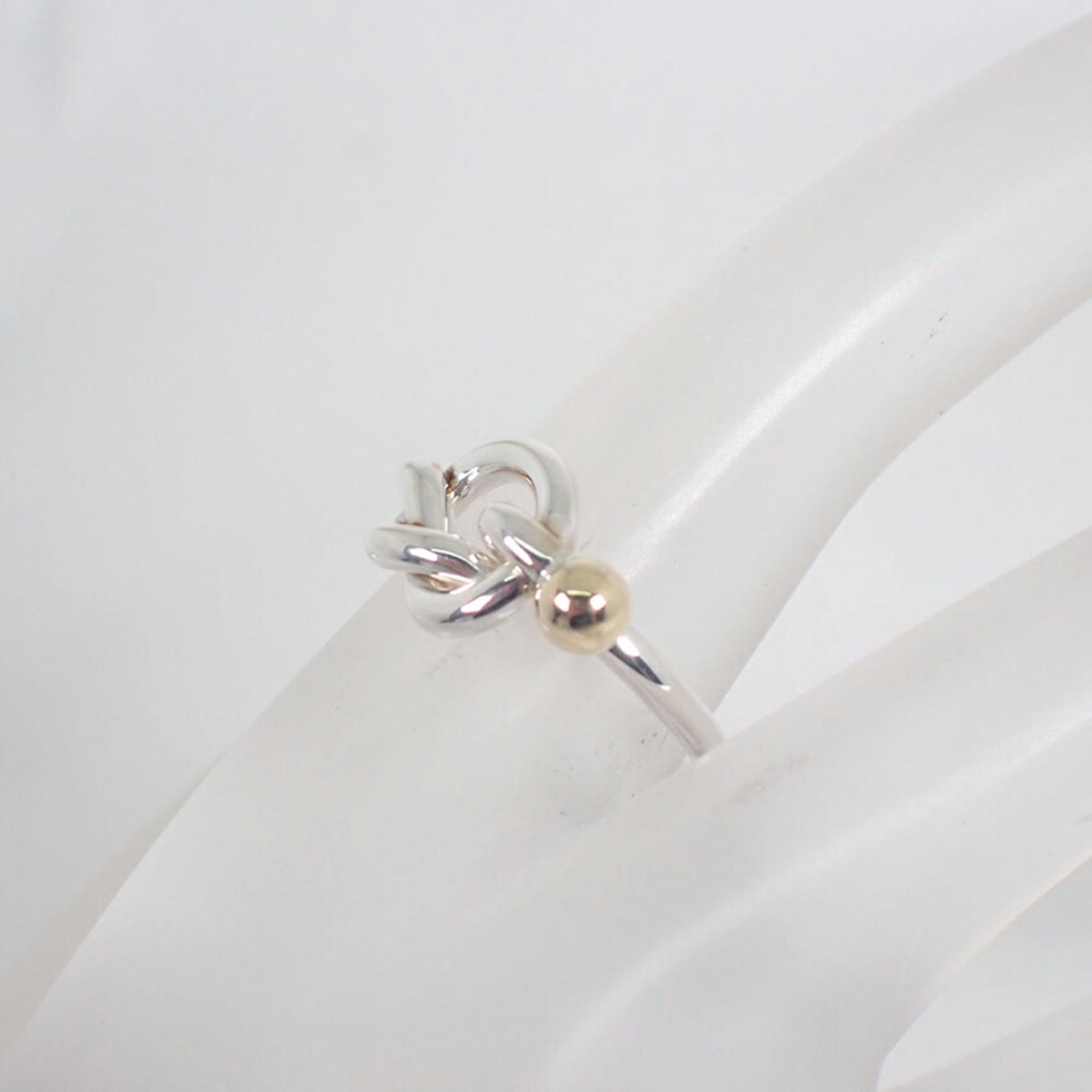 Tiffany Yellow Gold (18K) Sterling Silver 925 Band Ring (Pre-Owned)