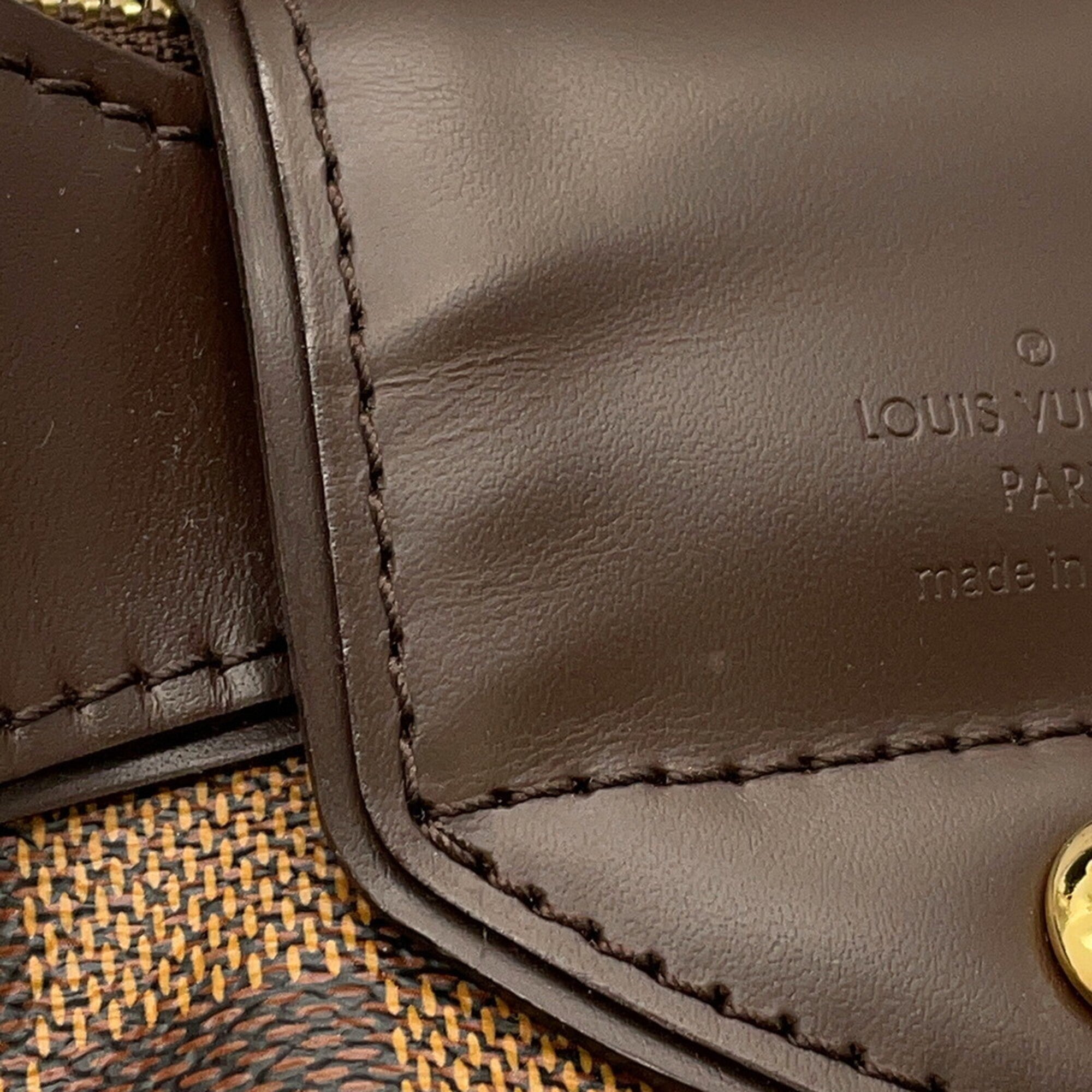 Louis Vuitton Brown Damier Canvas Handbag Shoulder Bag (Pre-Owned)
