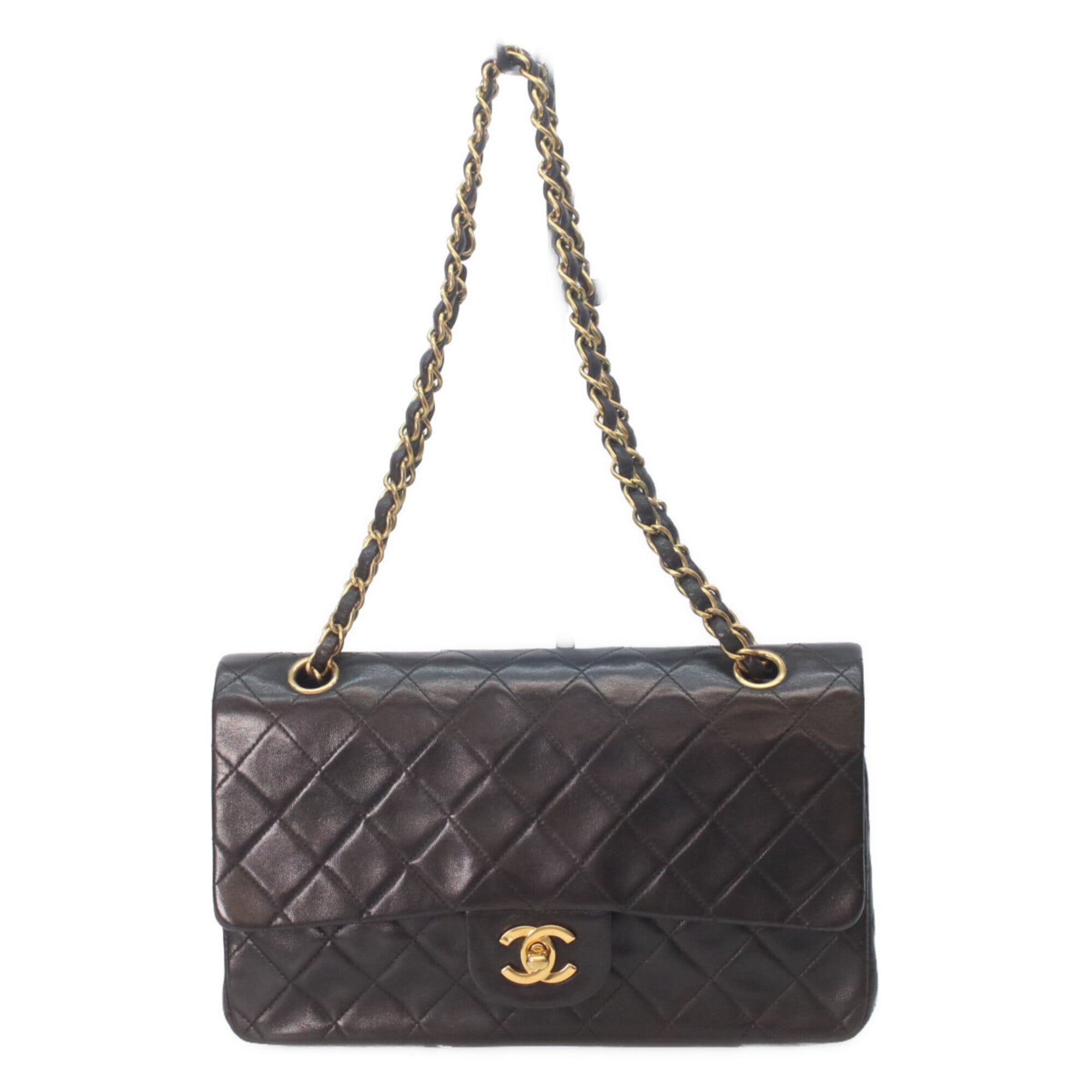Chanel Black Leather Shoulder Bag (Pre-Owned)