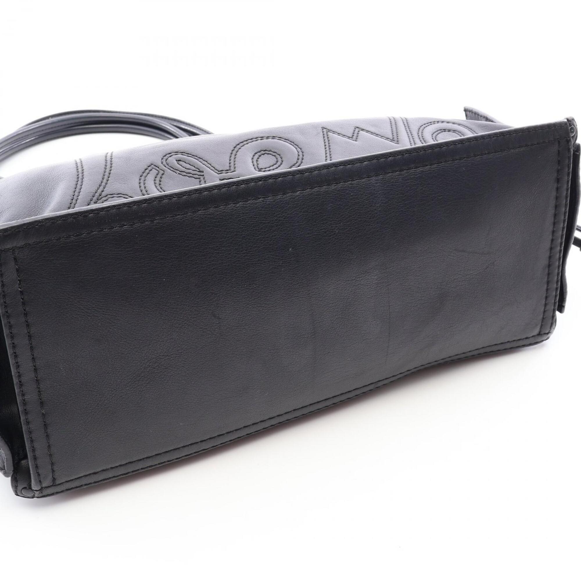 Loewe Black Leather Handbag Tote Bag (Pre-Owned)