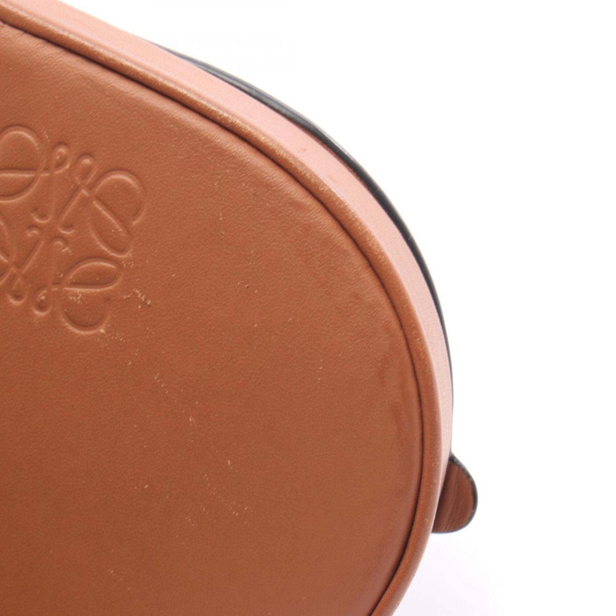 Loewe Brown Leather Handbag Pouch Shoulder Bag (Pre-Owned)