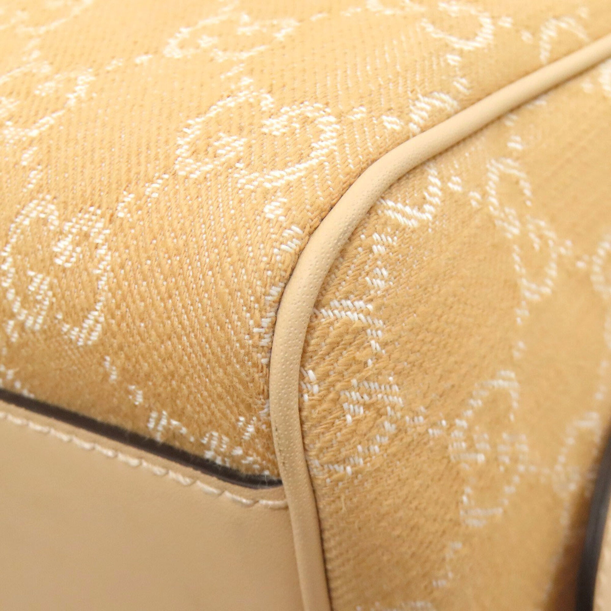 Gucci Beige Canvas Handbag (Pre-Owned)