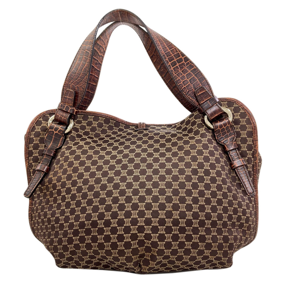 Celine Macadam Brown Canvas Tote Bag (Pre-Owned)