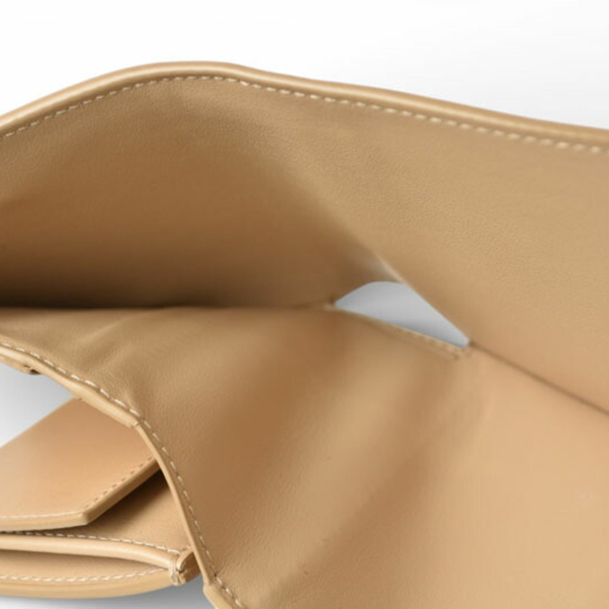 Celine Beige Leather Wallet (Tri-Fold) (Pre-Owned)