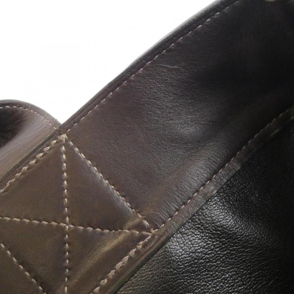 Hermes Brown Toile H Leather Handbag (Pre-Owned)