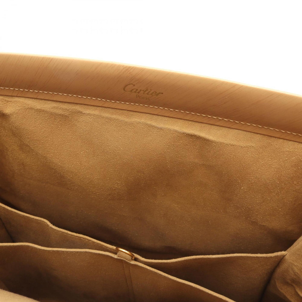Cartier Beige Leather Handbag (Pre-Owned)