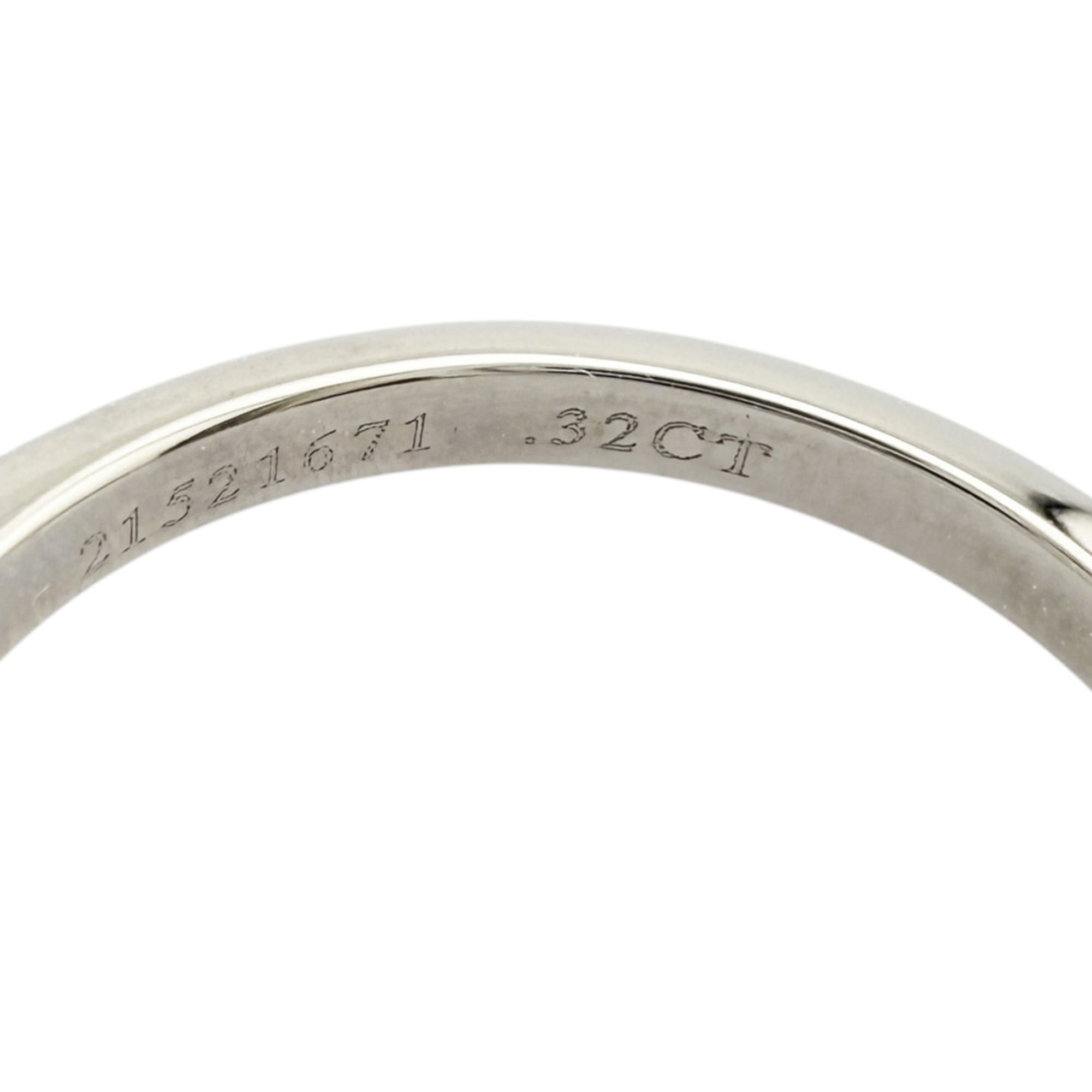 Tiffany Silver Platinum 950 Band Ring (Pre-Owned)
