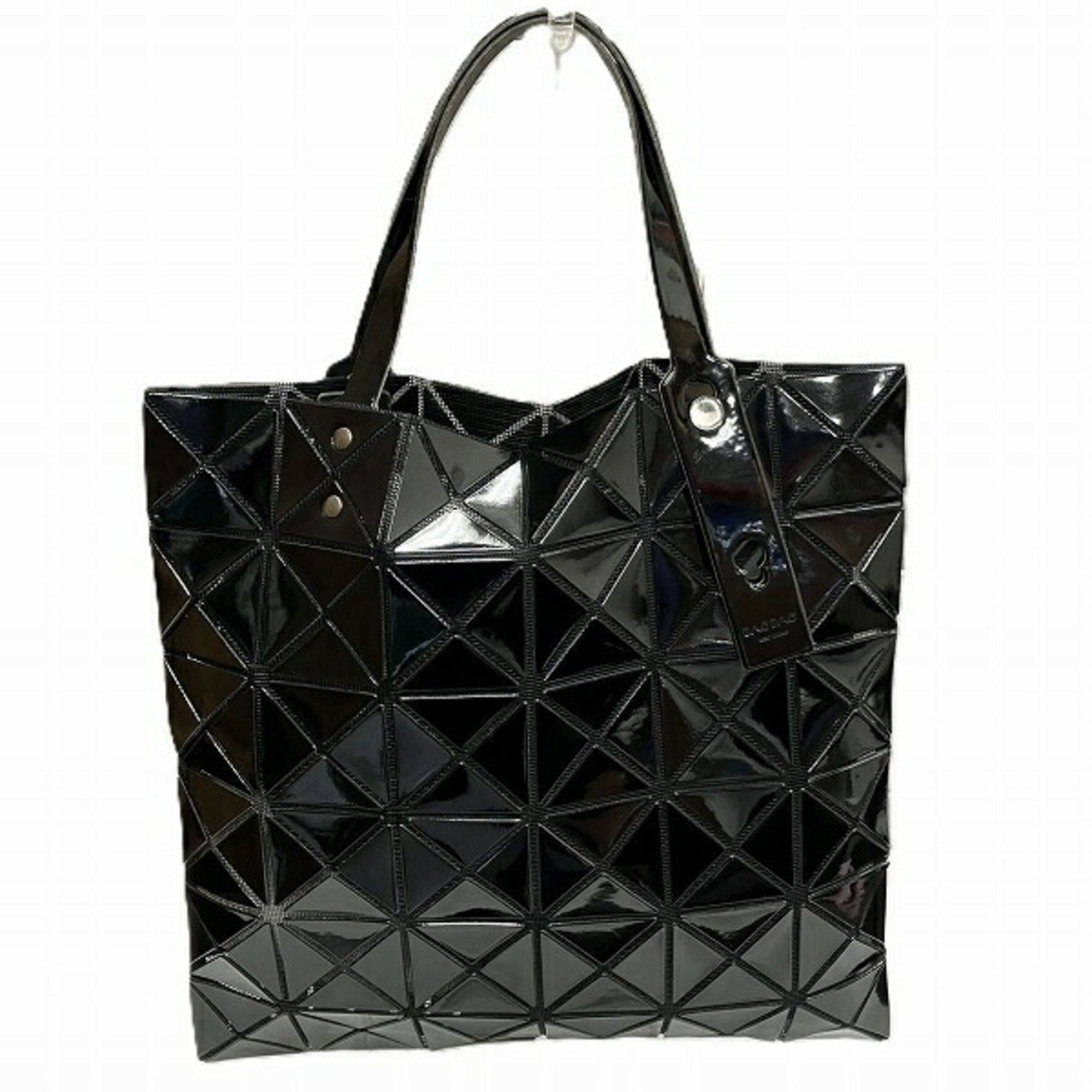 Issey Miyake Black Rubber Handbag Tote Bag (Pre-Owned)