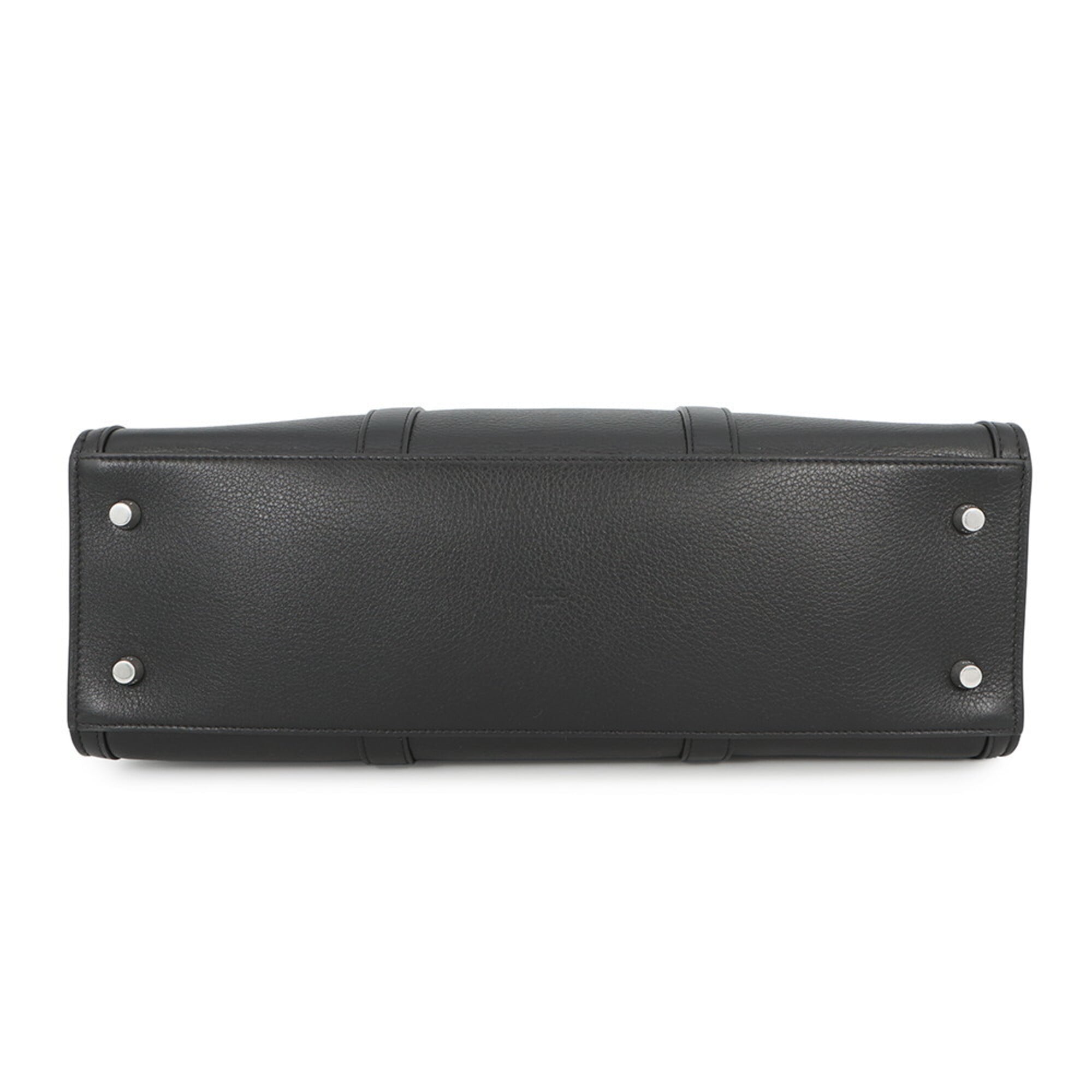Celine Black Leather Handbag Tote Bag (Pre-Owned)