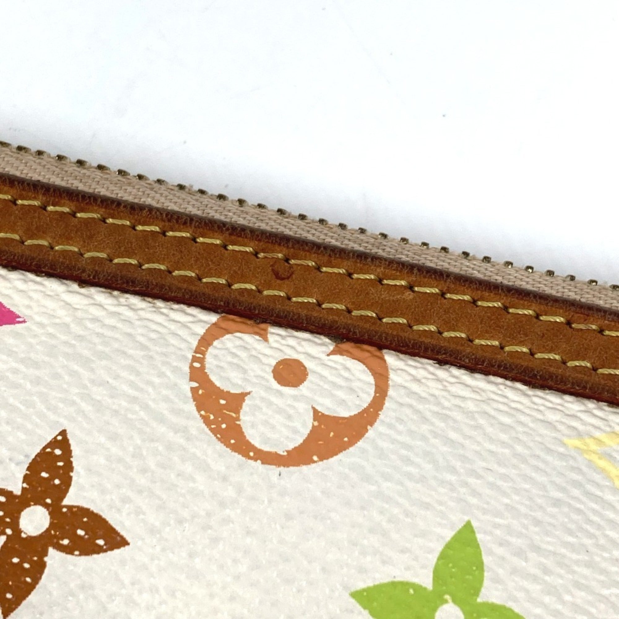 Louis Vuitton Blanc Monogram Multicolore Pouch Shoulder Bag (Pre-Owned)