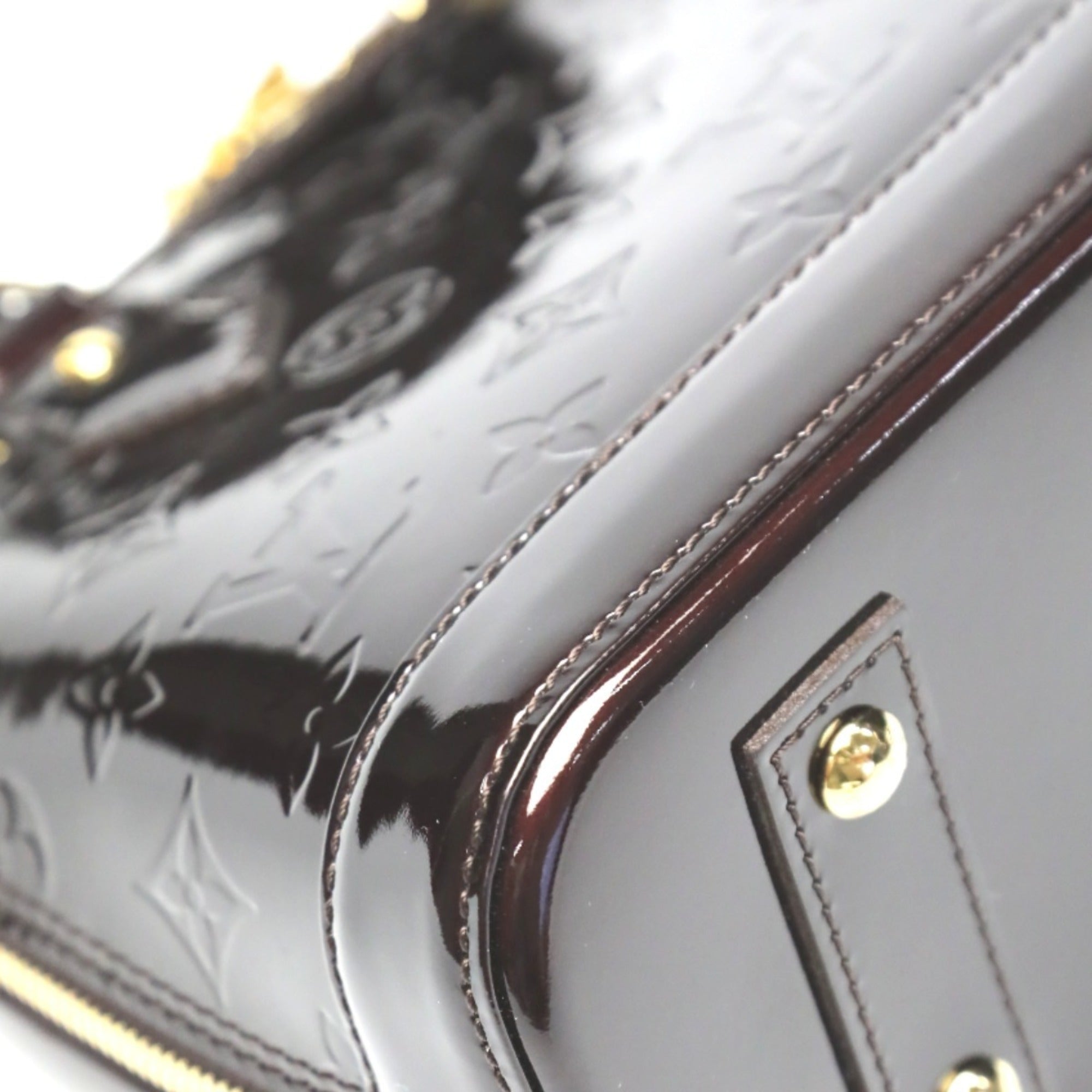 Louis Vuitton Amarante Monogram Vernis Handbag (Pre-Owned)