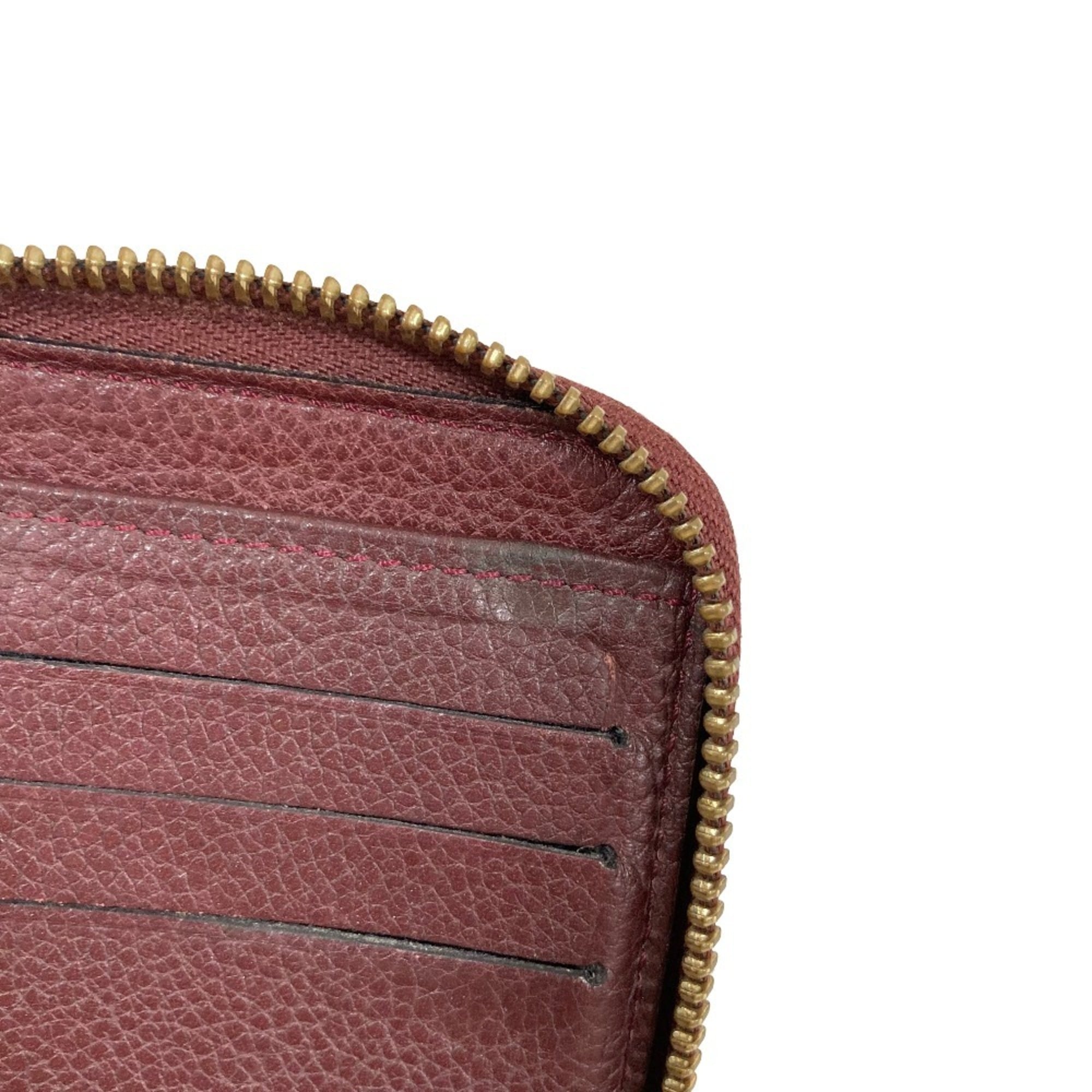 Louis Vuitton Monogram Empreinte Bordeaux Monogram Empreinte Long Wallet (Bi-Fold) (Pre-Owned)