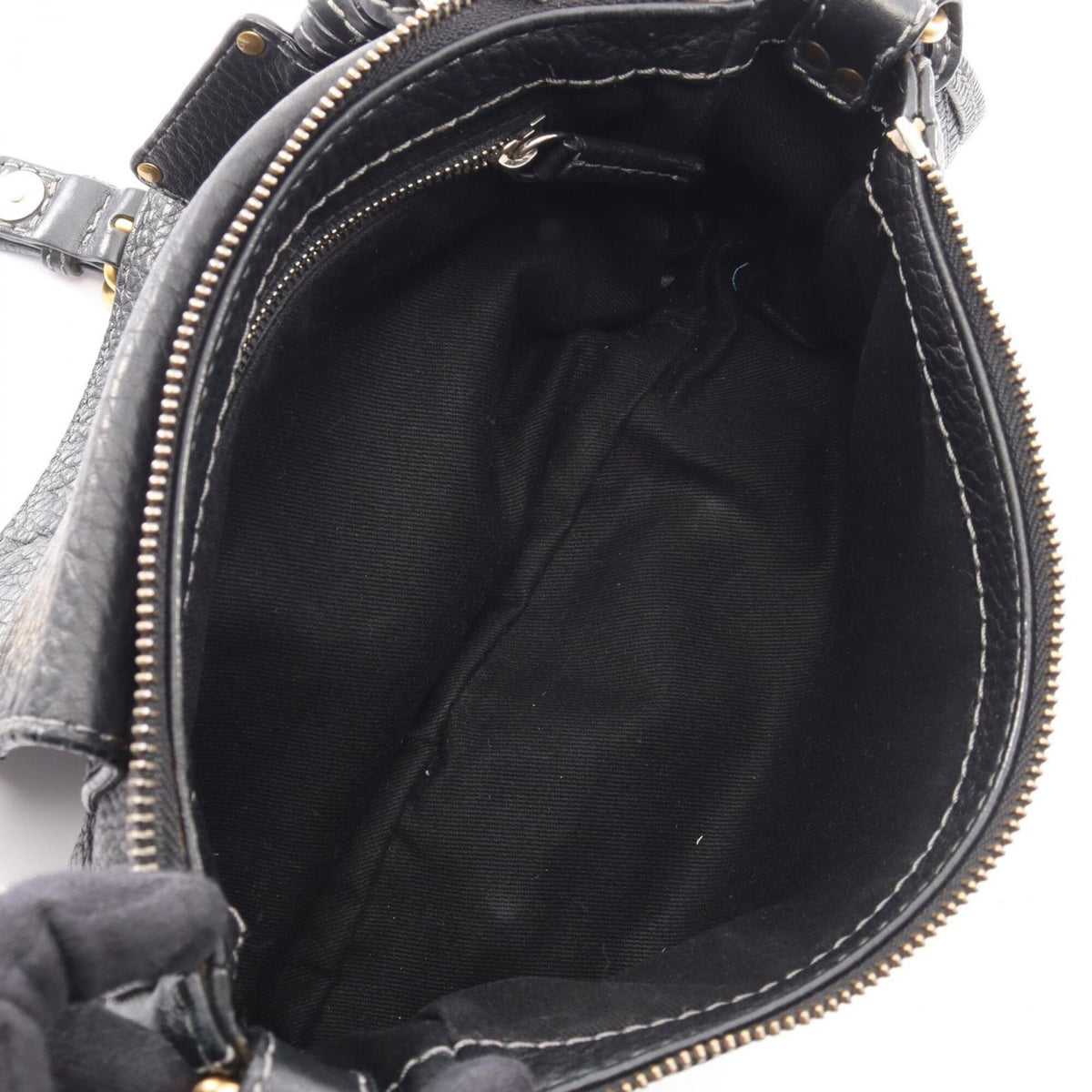 Chloé Black Leather Handbag Shoulder Bag (Pre-Owned)