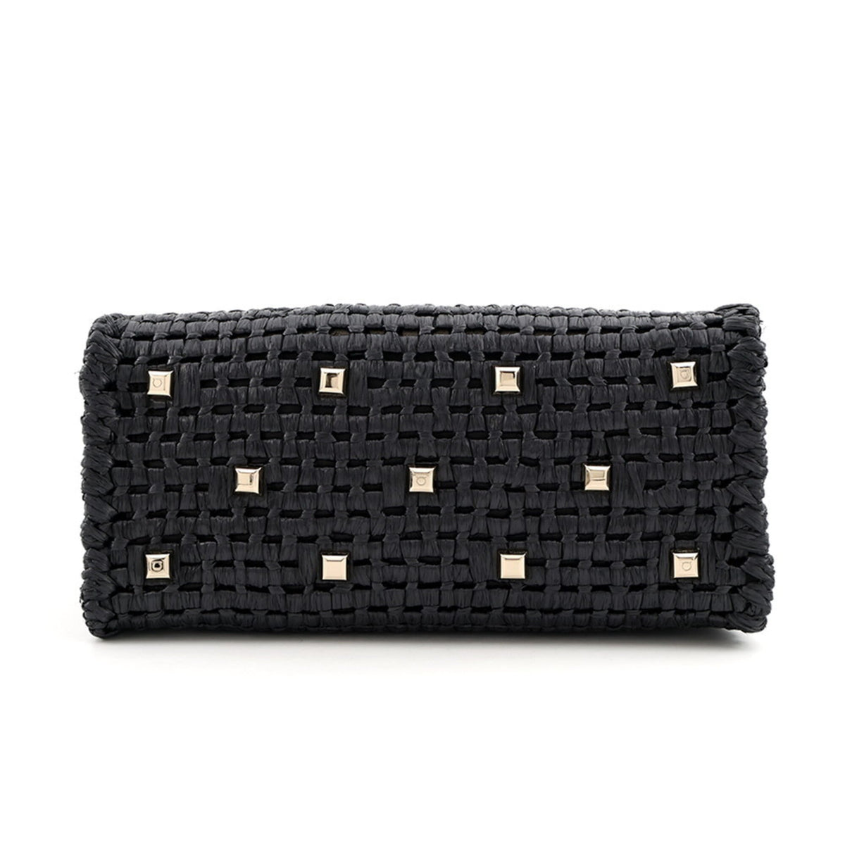 Salvatore Ferragamo Black Raffia Handbag (Pre-Owned)