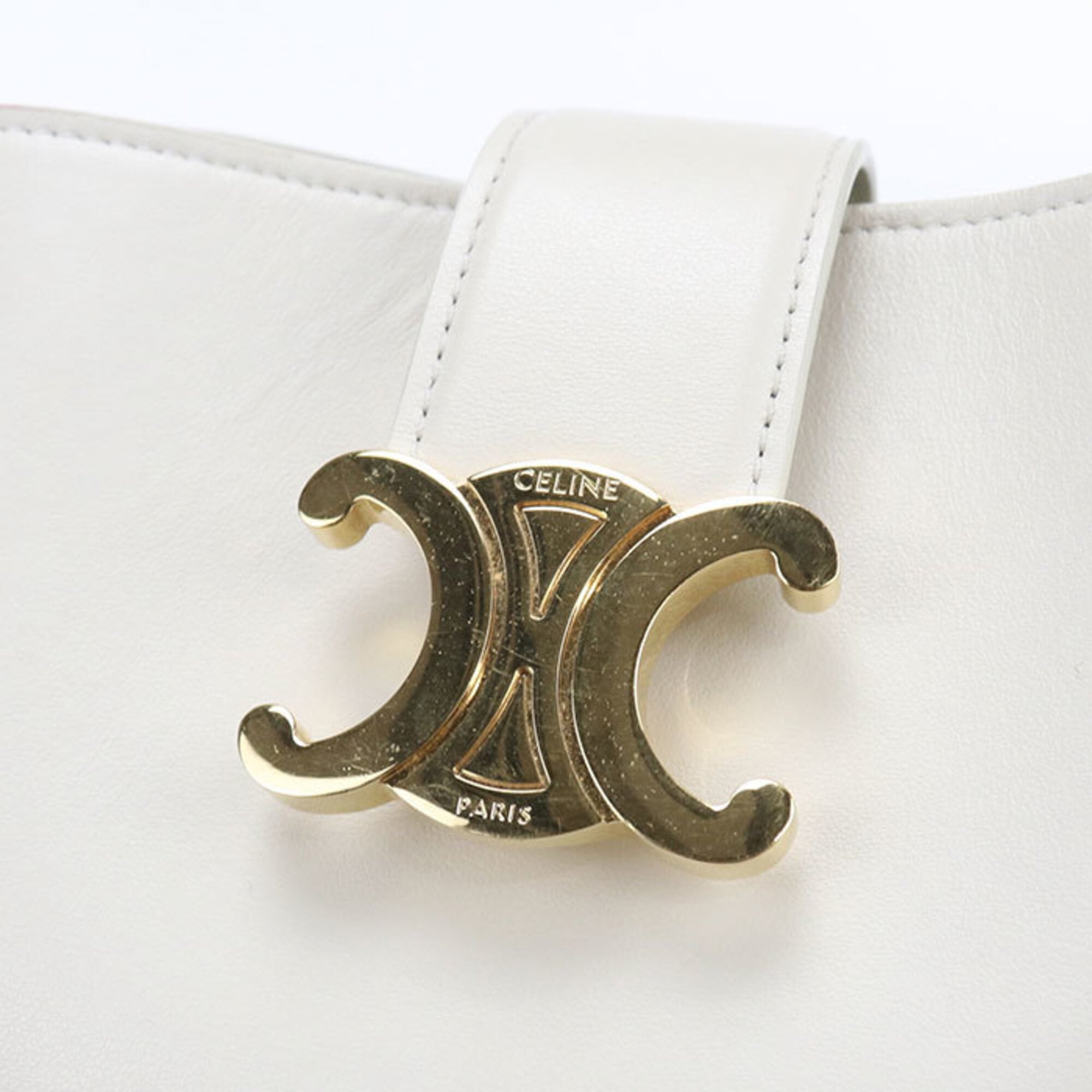 Celine White Leather Handbag (Pre-Owned)