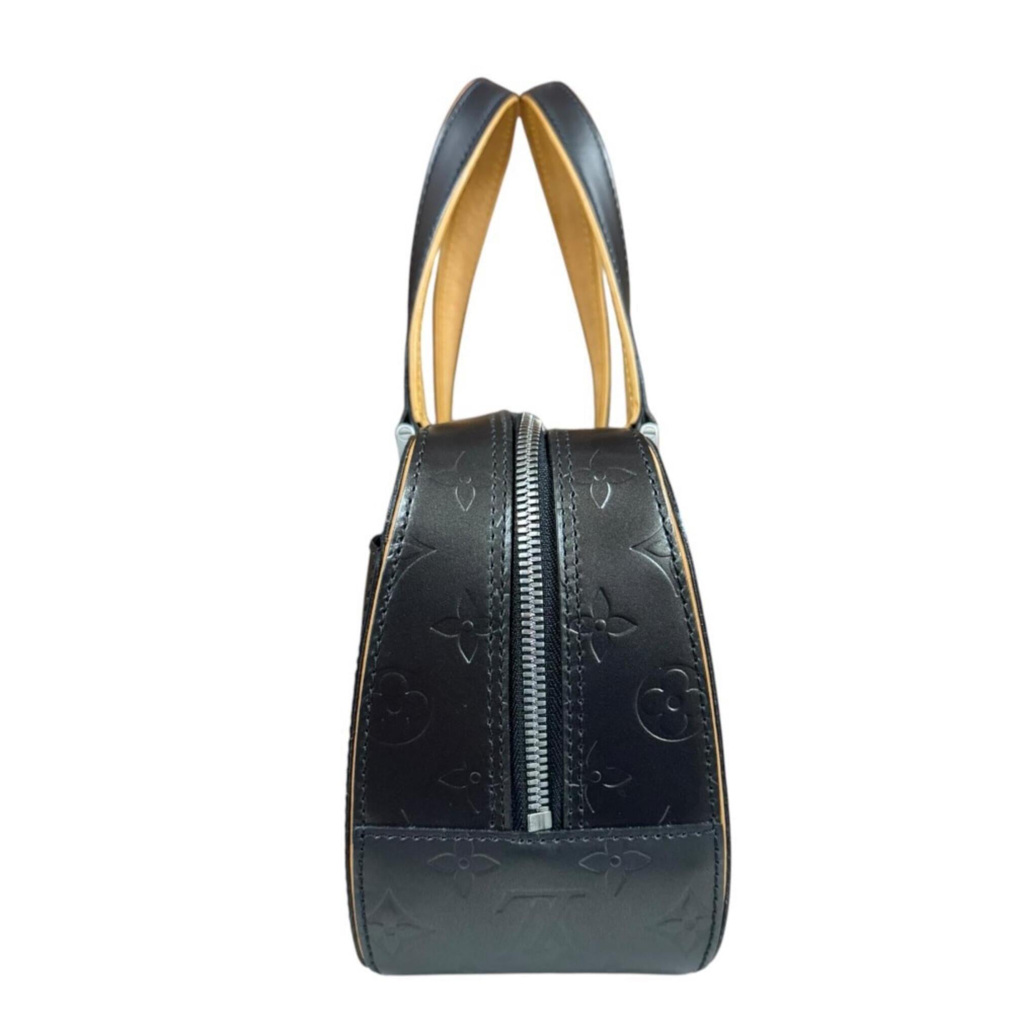 Louis Vuitton Gray Noir Monogram Mat Handbag (Pre-Owned)