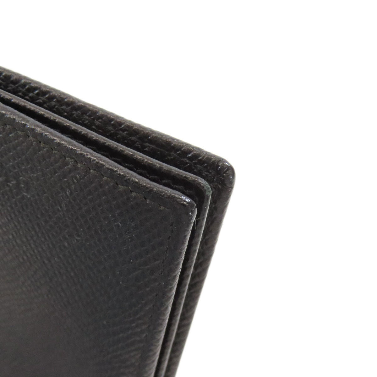 Bvlgari Black Leather Long Wallet (Bi-Fold) (Pre-Owned)