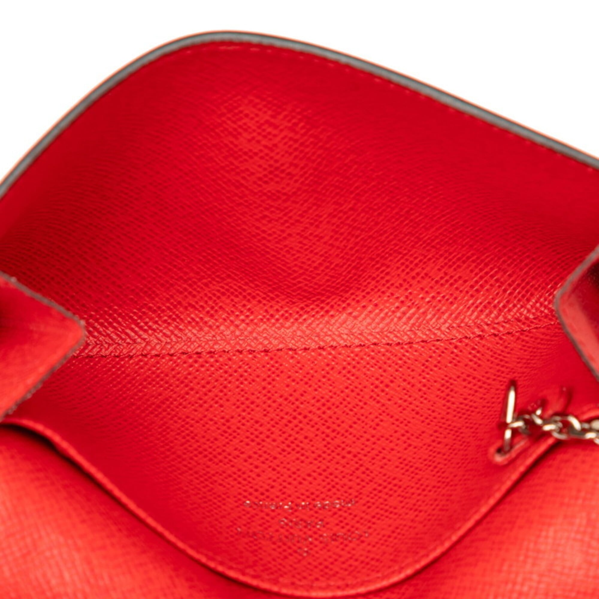 Louis Vuitton Red Color Leather Coin Purse/Coin Case (Pre-Owned)
