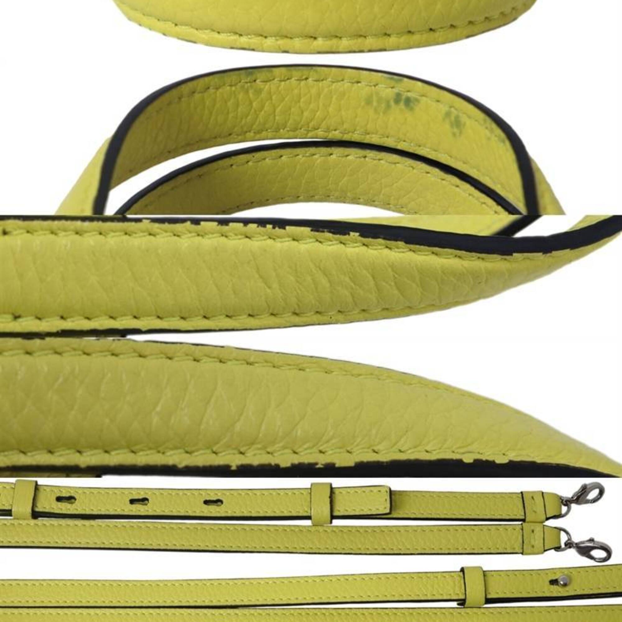 Salvatore Ferragamo Lemon Yellow Shoulder Bag Tote Bag (Pre-Owned)