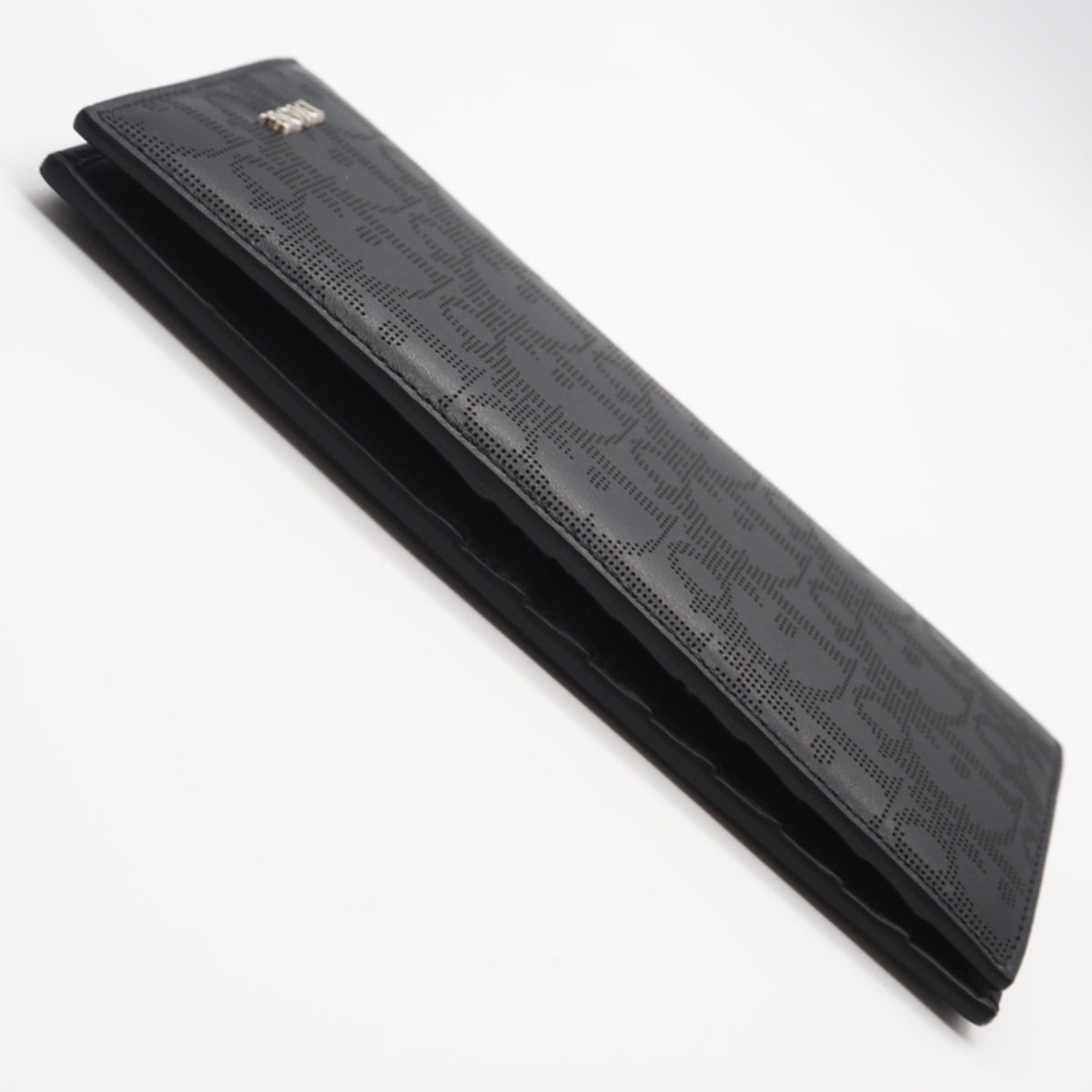 Christian Dior Black Leather Long Wallet (Bi-Fold) (Pre-Owned)