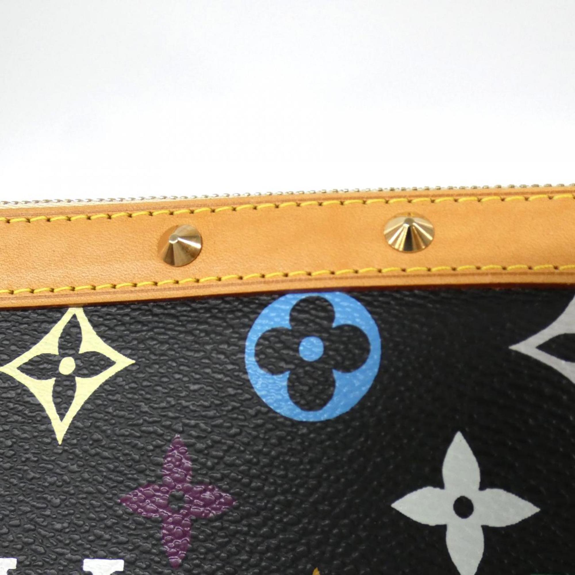 Louis Vuitton Black Coated Canvas Pochette Pouch (Pre-Owned)