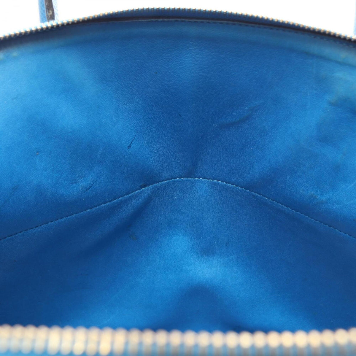Hermes Blue Courchevel Leather Handbag (Pre-Owned)
