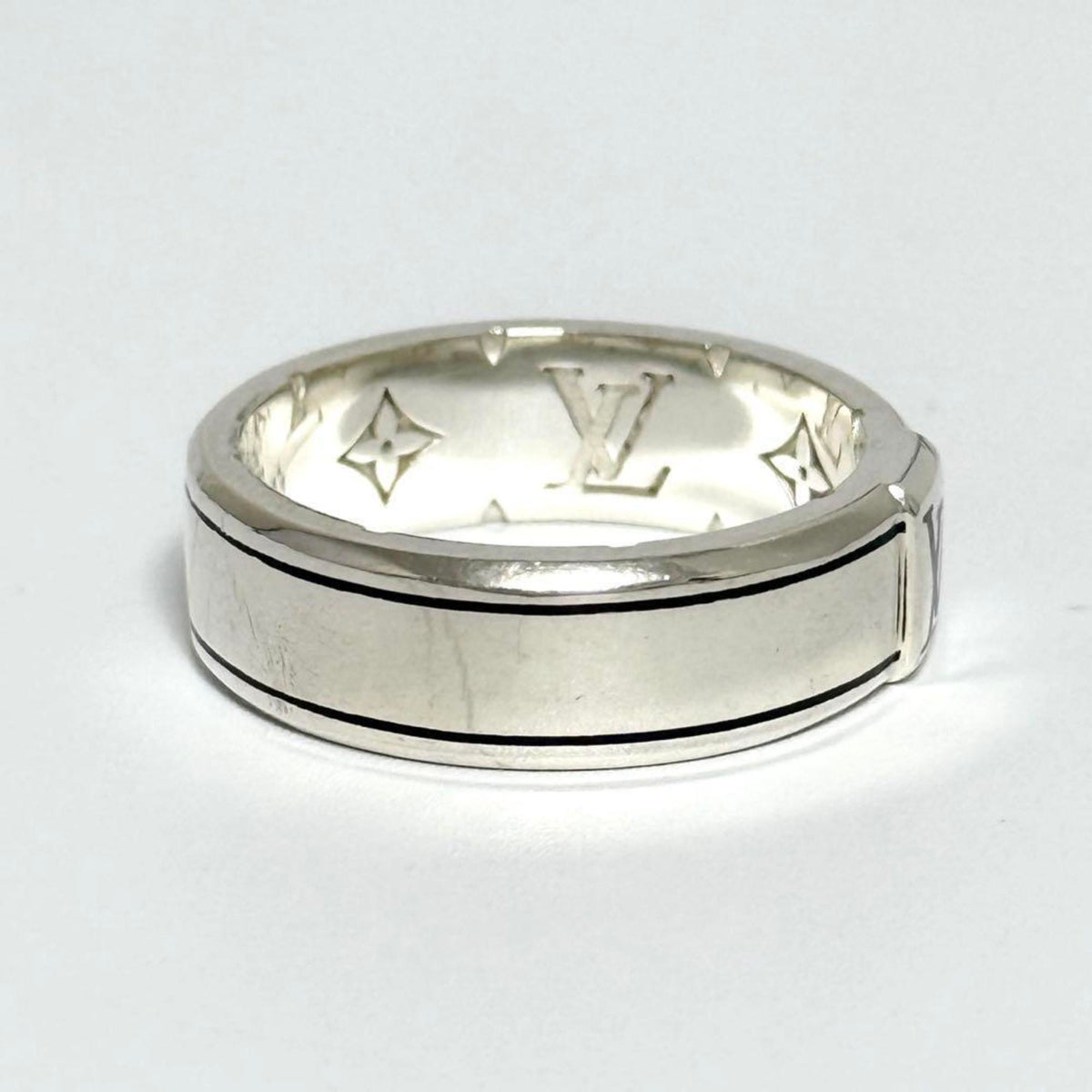 Louis Vuitton Silver Silver 925 Band Ring (Pre-Owned)