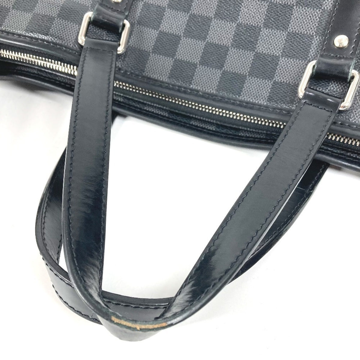 Louis Vuitton Black Damier Graphite Canvas Shoulder Bag Tote Bag (Pre-Owned)
