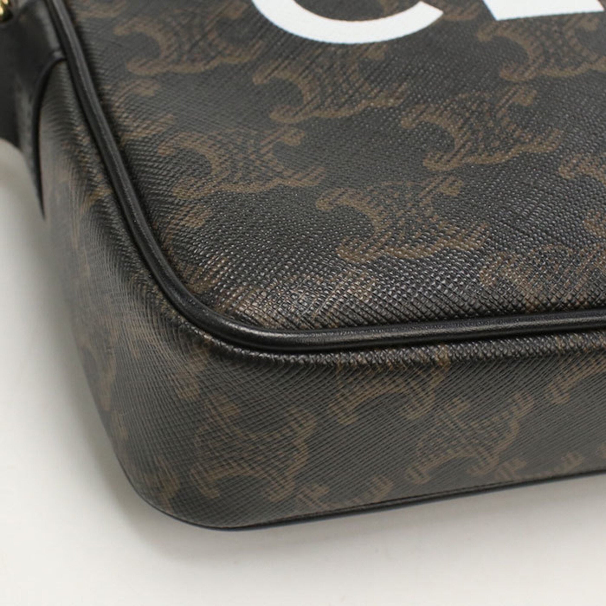 Celine Brown Pvc Shoulder Bag (Pre-Owned)