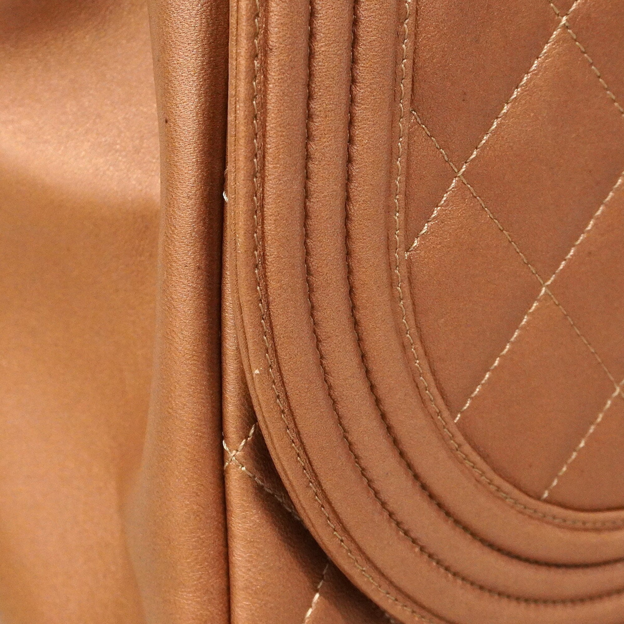 Chanel Pink Beige Leather Handbag (Pre-Owned)