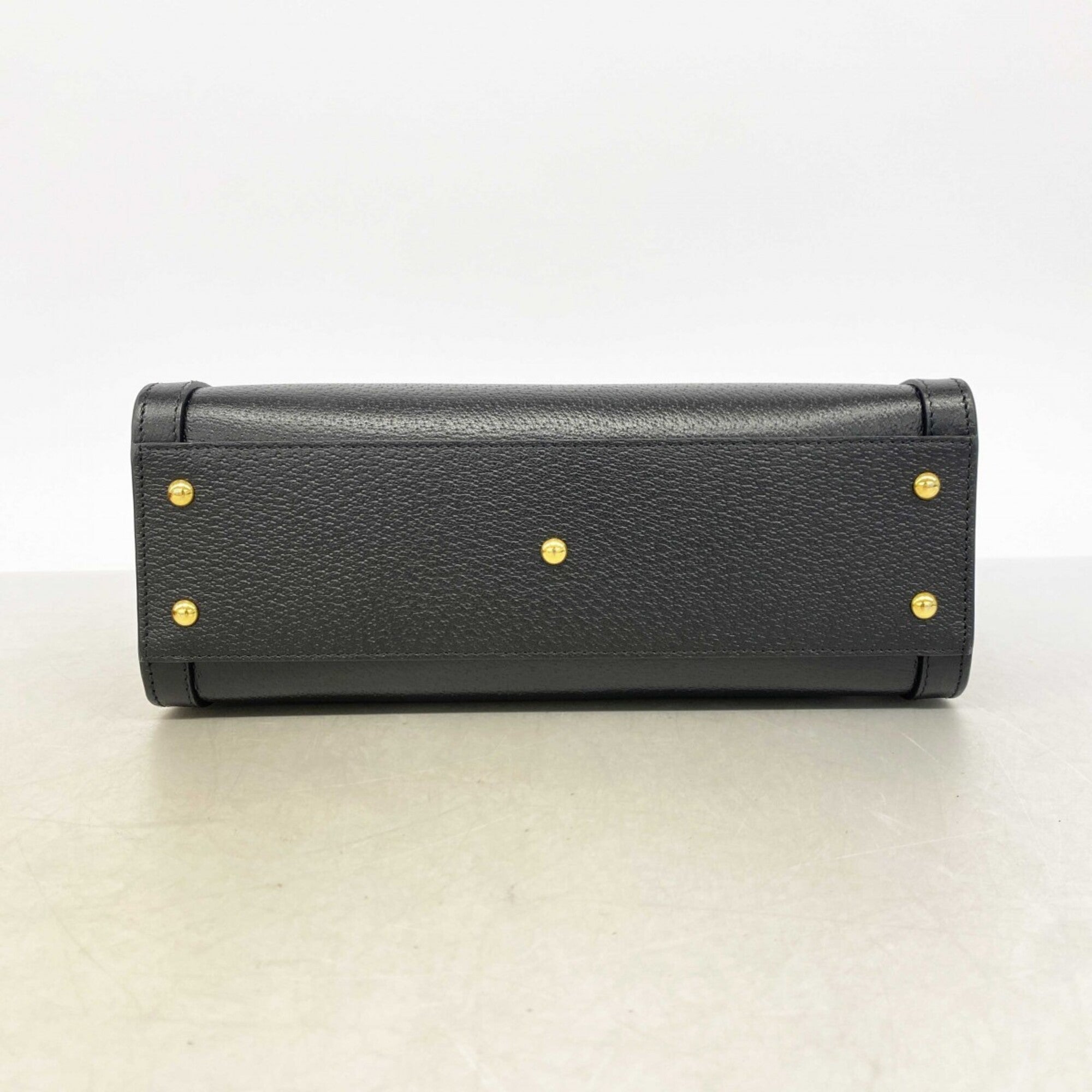 Gucci Black Leather Handbag (Pre-Owned)