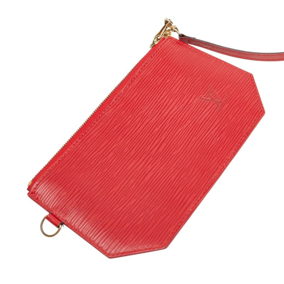 Louis Vuitton Castilian Red Leather Pouch Shoulder Bag (Pre-Owned)