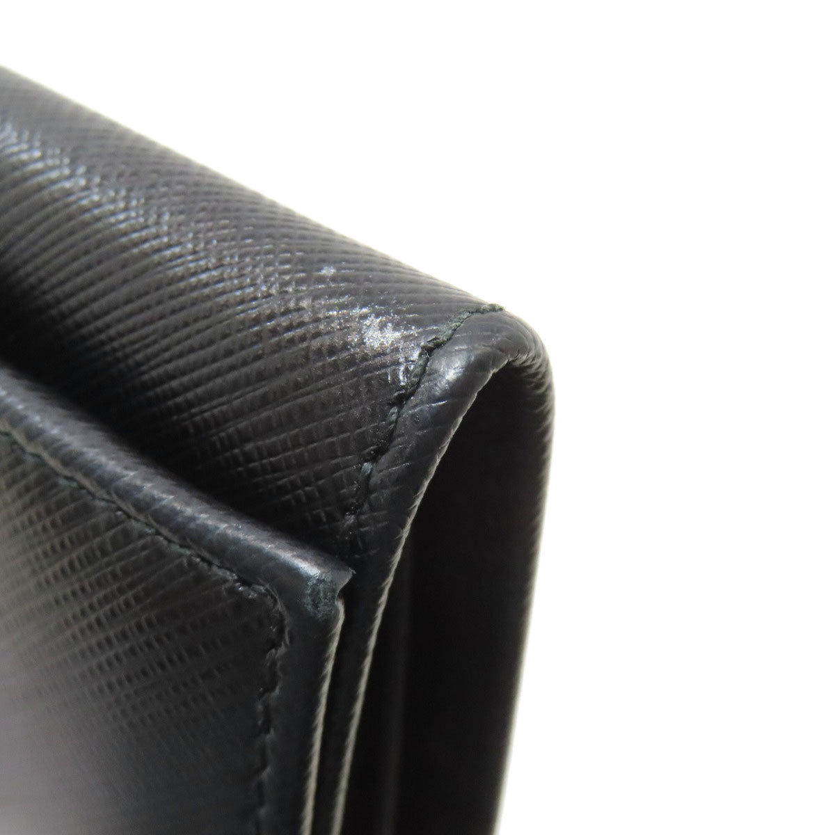 Salvatore Ferragamo Black Leather Long Wallet (Bi-Fold) (Pre-Owned)