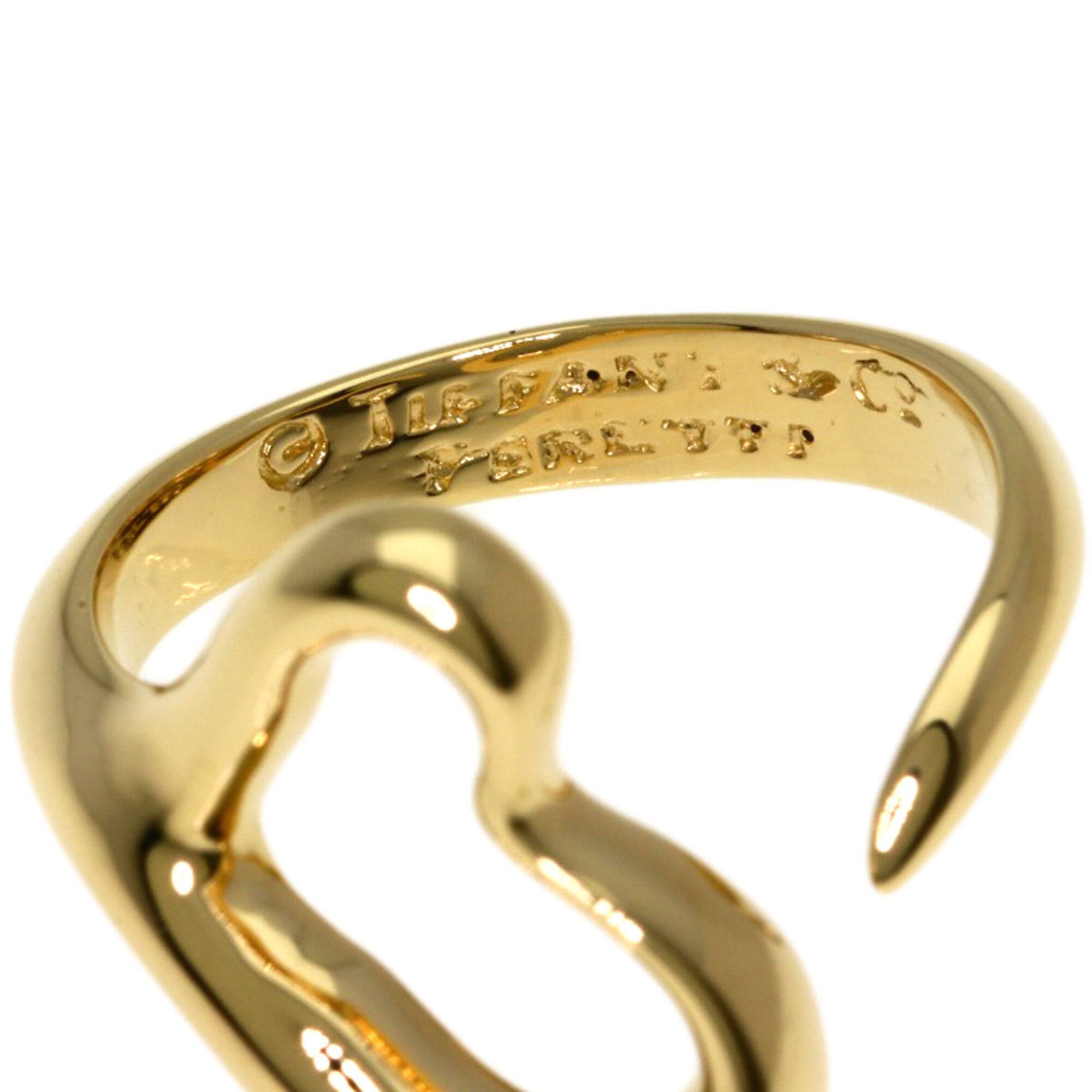 Tiffany Open Heart Yellow Gold (18K) Band Ring (Pre-Owned)