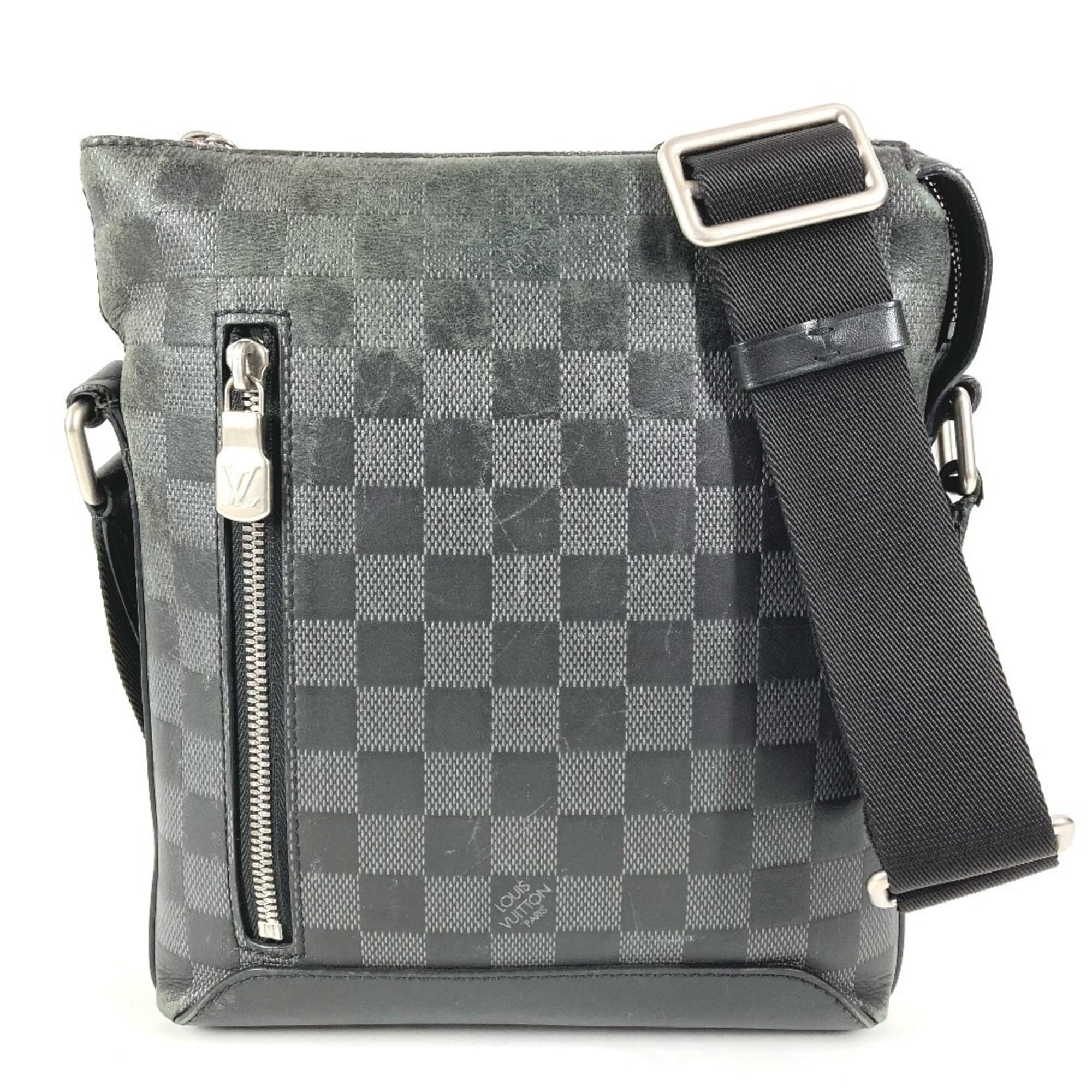 Louis Vuitton Damier Infini Black Onyx Damier Infini Pochette Shoulder Bag (Pre-Owned)