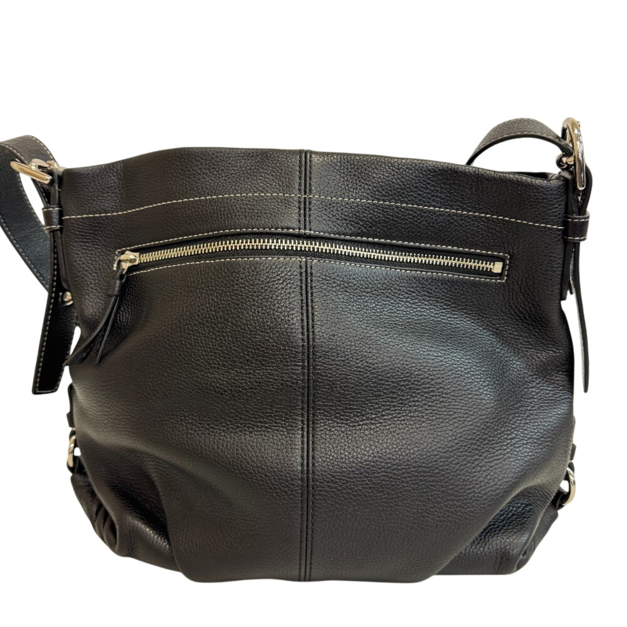 Coach Black Leather Shoulder Bag (Pre-Owned)