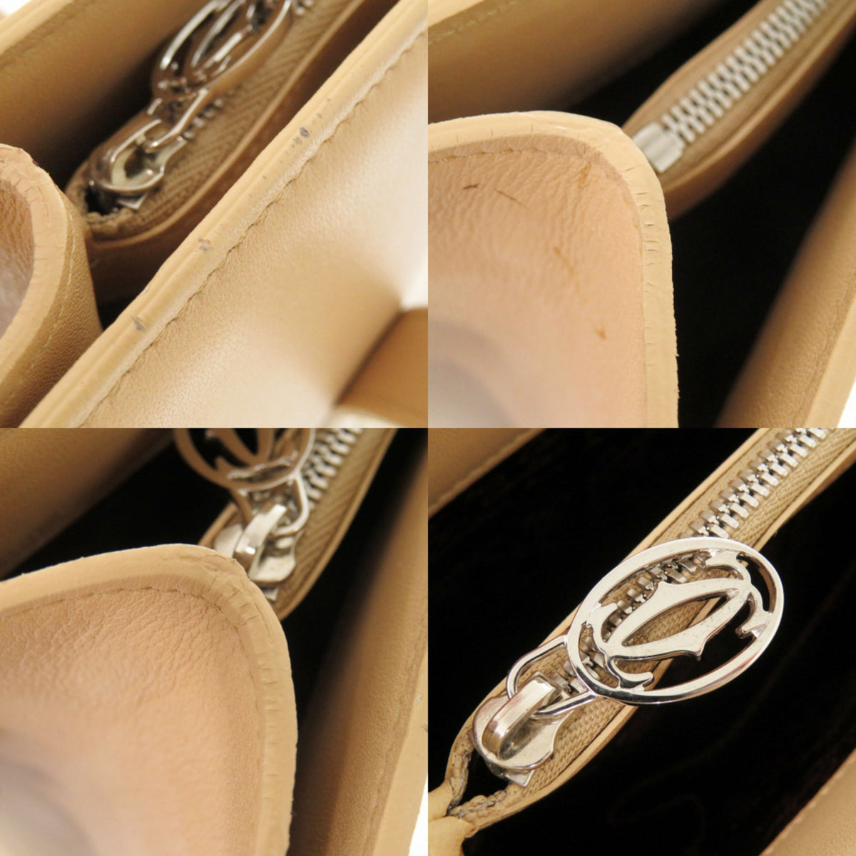 Cartier Beige Leather Tote Bag (Pre-Owned)