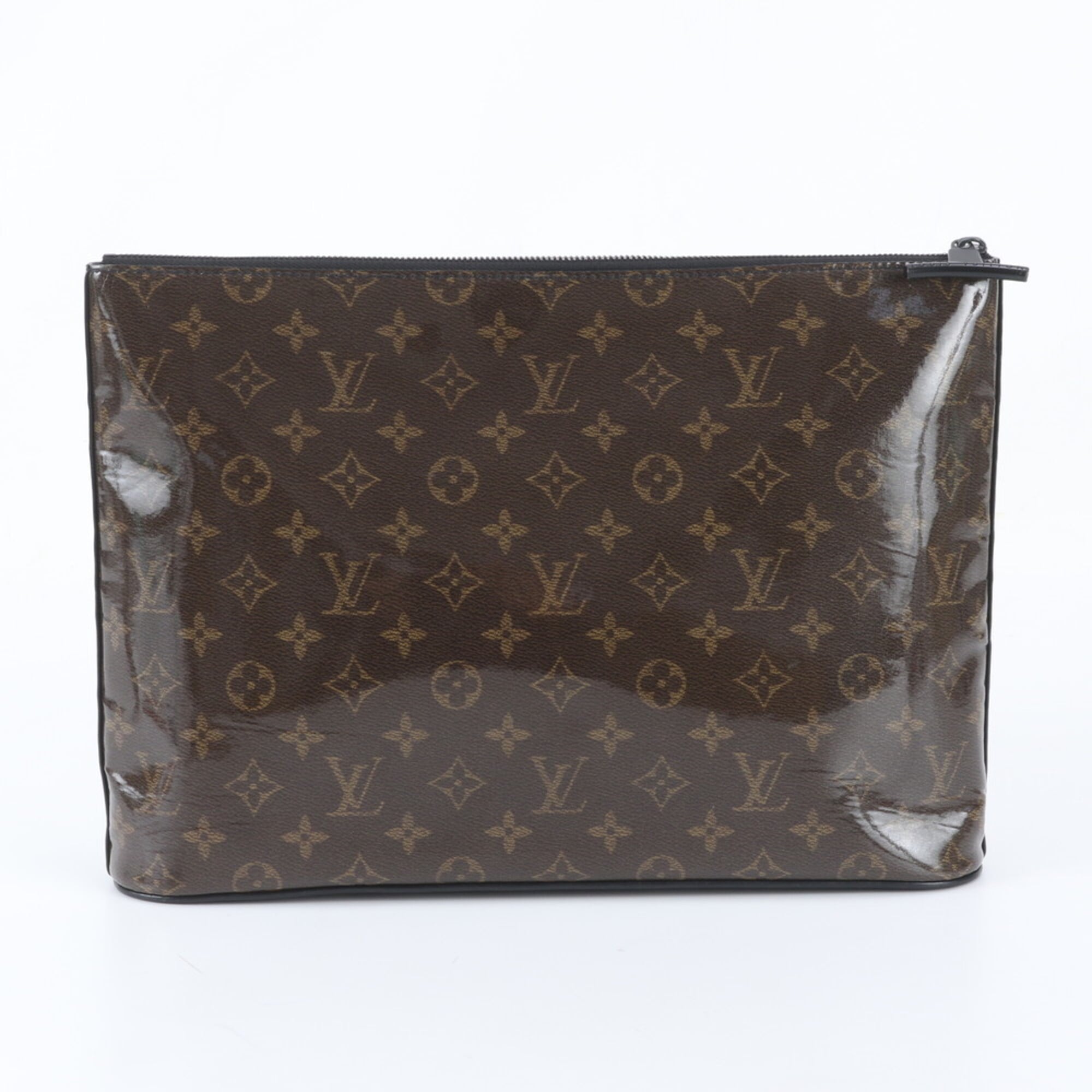 Louis Vuitton Dark Brown Clutch Bag Pochette (Pre-Owned)