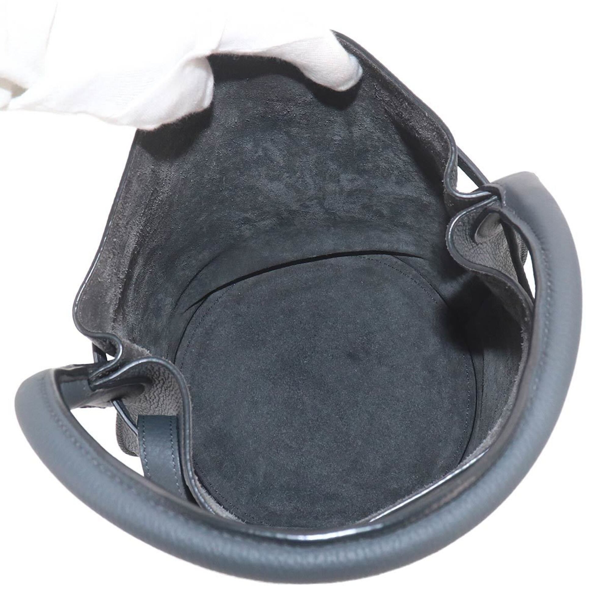 Celine Gray Leather Handbag Pouch (Pre-Owned)