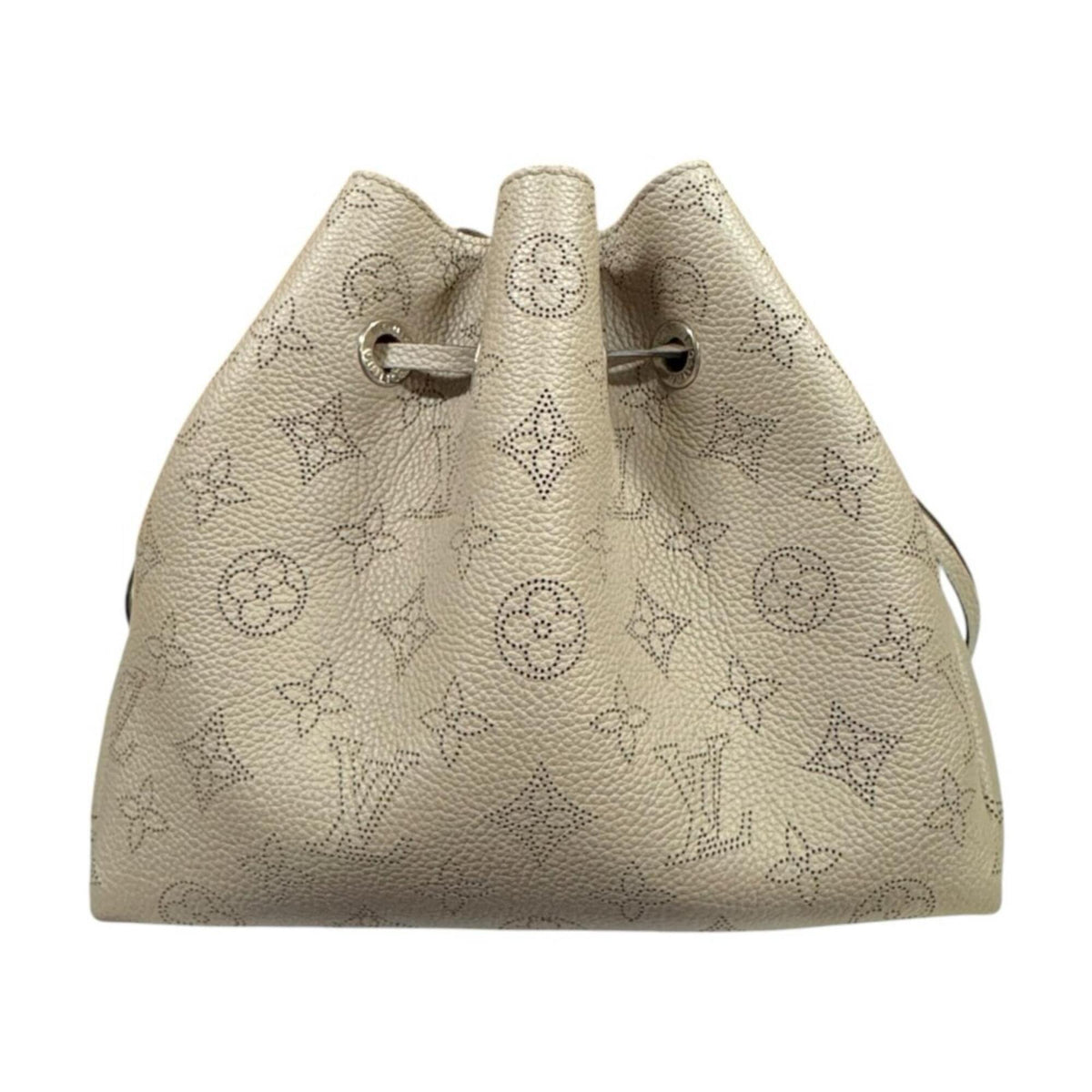 Louis Vuitton Beige Mahina Leather Handbag Shoulder Bag (Pre-Owned)
