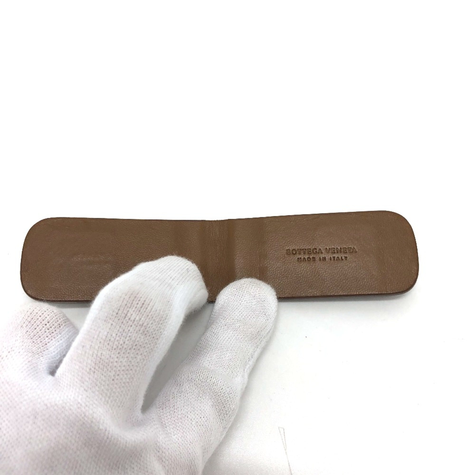 Bottega Veneta Brown Leather Money Clip (Pre-Owned)