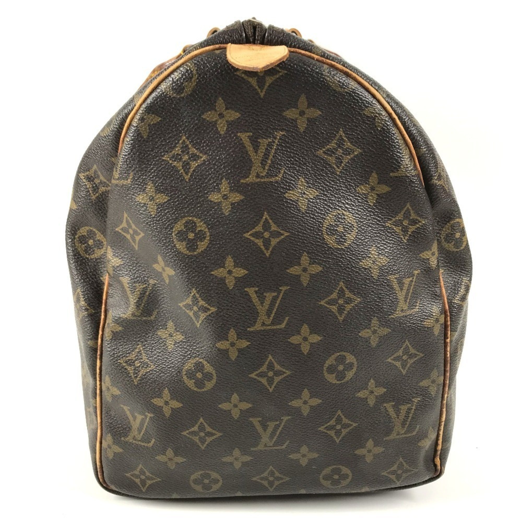 Louis Vuitton Brown Galle Monogram Monogram Boston Bag Handbag (Pre-Owned)