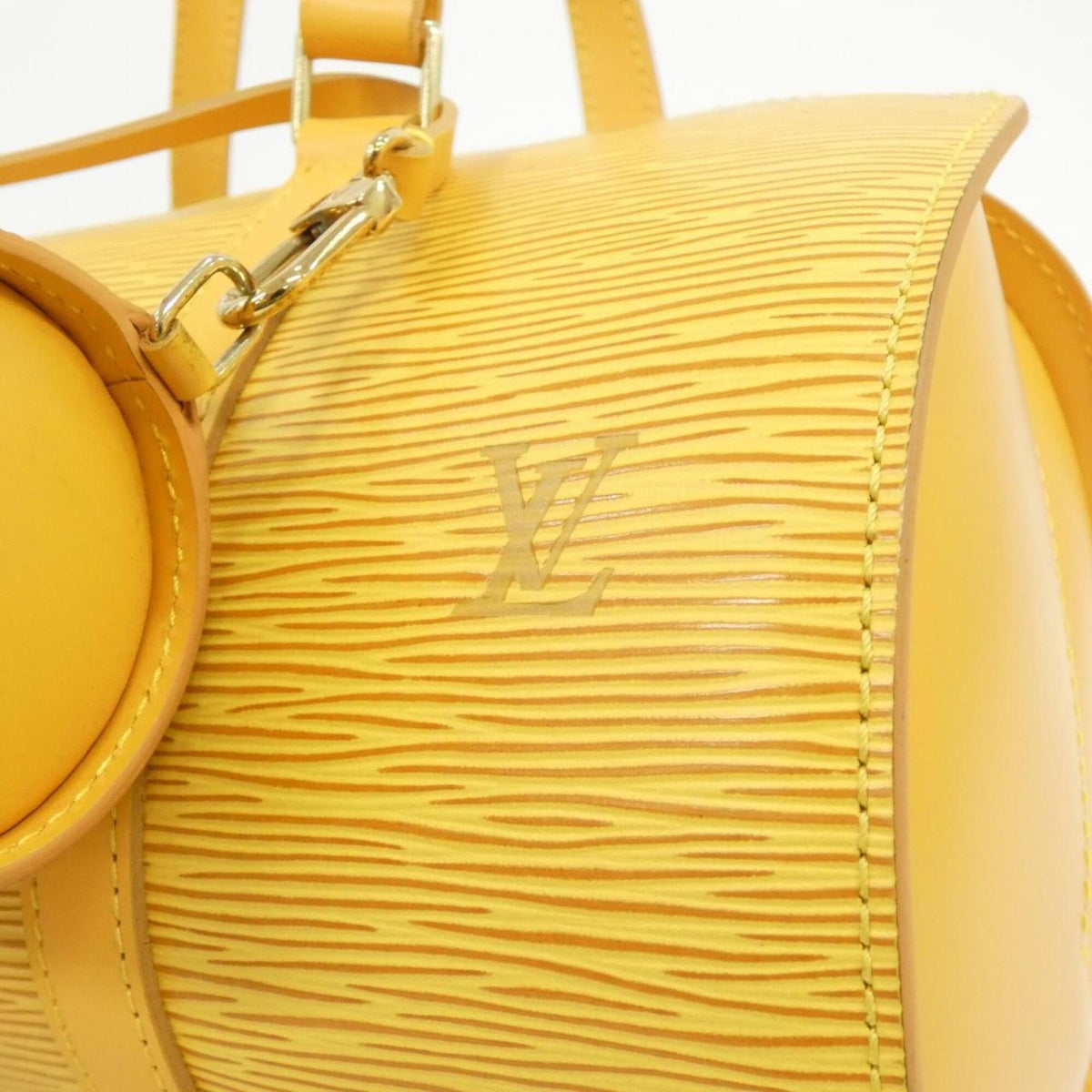 Louis Vuitton Yellow Leather Handbag Pouch (Pre-Owned)