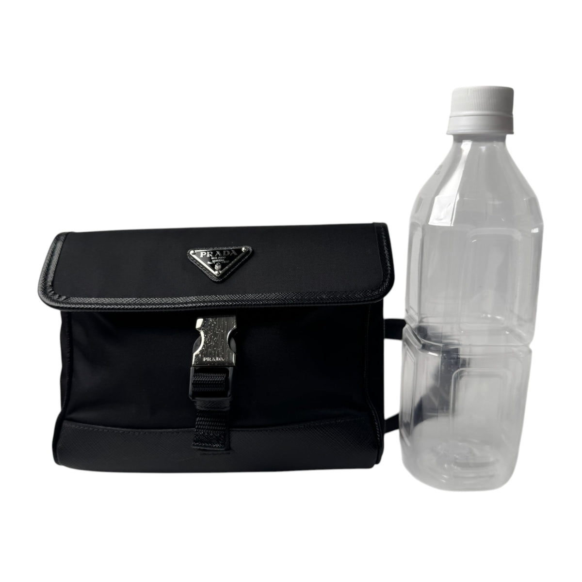Prada Black Nylon Leather Shoulder Bag (Pre-Owned)