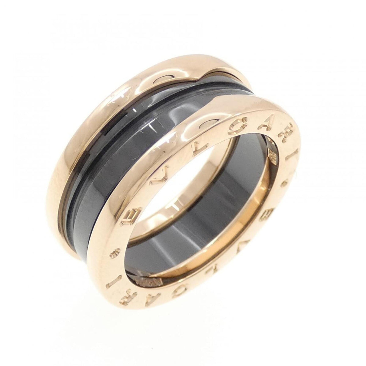Bvlgari Pink Gold (18K) Ceramic Band Ring (Pre-Owned)