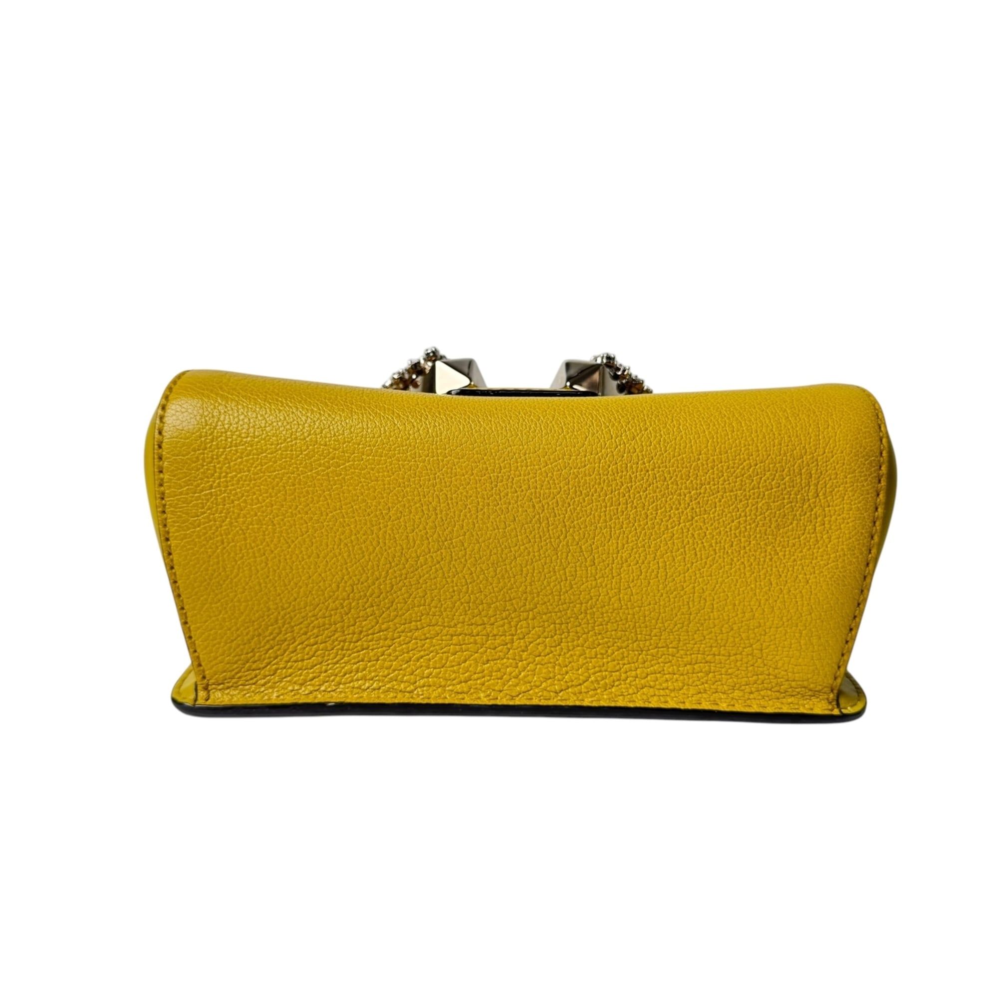 Jimmy Choo Yellow Leather Handbag Shoulder Bag (Pre-Owned)