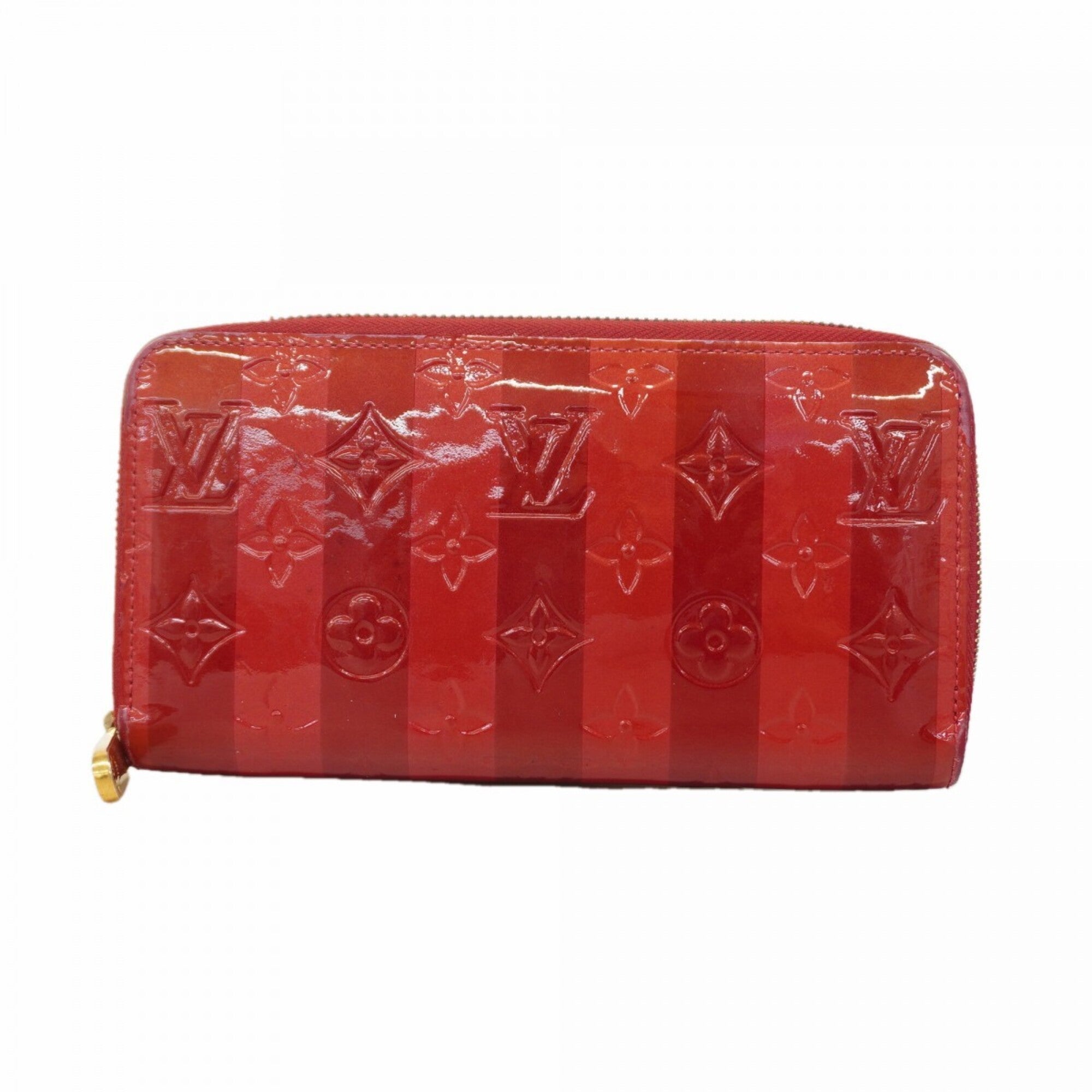 Louis Vuitton Red Color Long Wallet (Bi-Fold) (Pre-Owned)